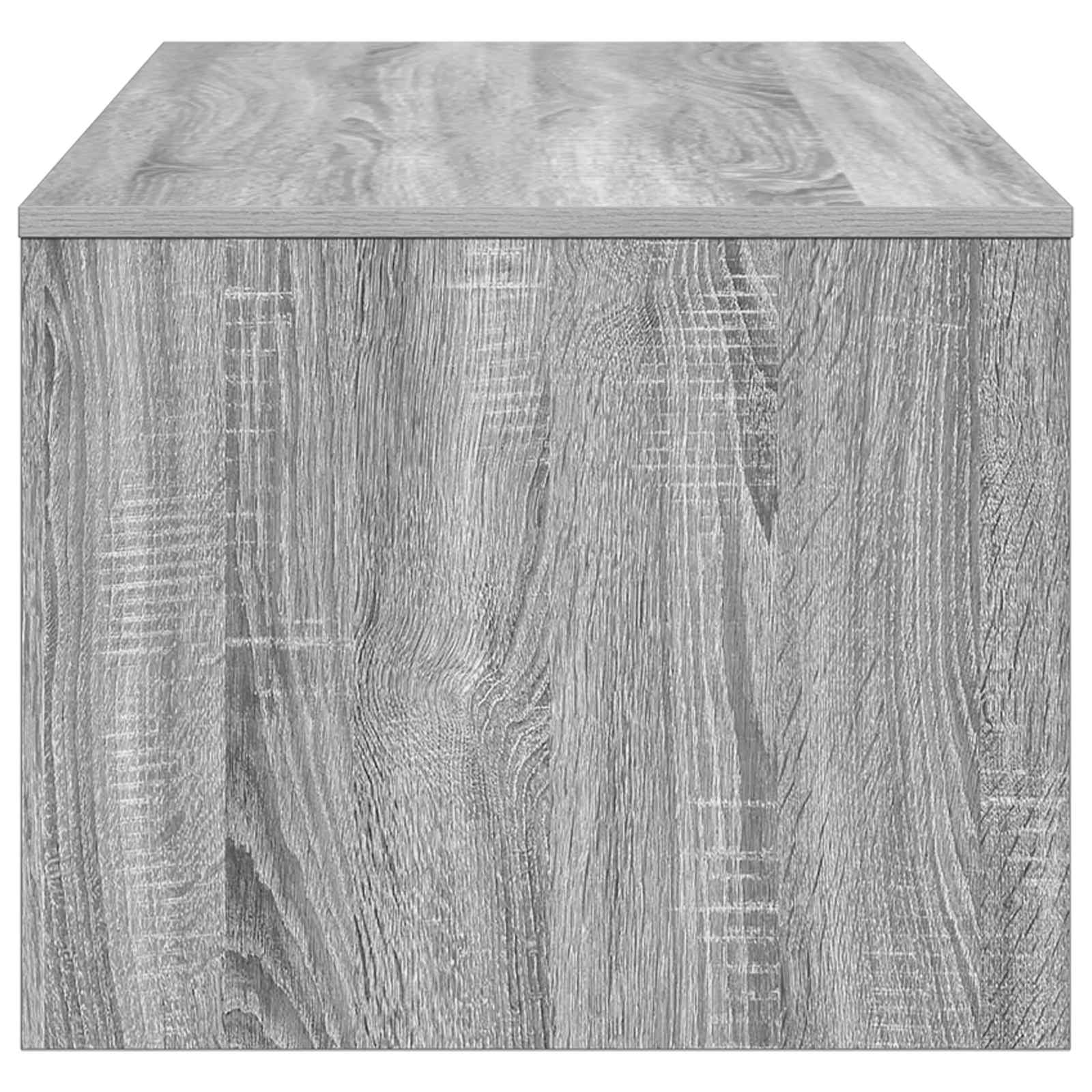 Salontafel Grijs Sonoma 100 x 50 x 40 cm Bewerkt hout is nu te koop bij PeponiXL, paradijselijk wonen!