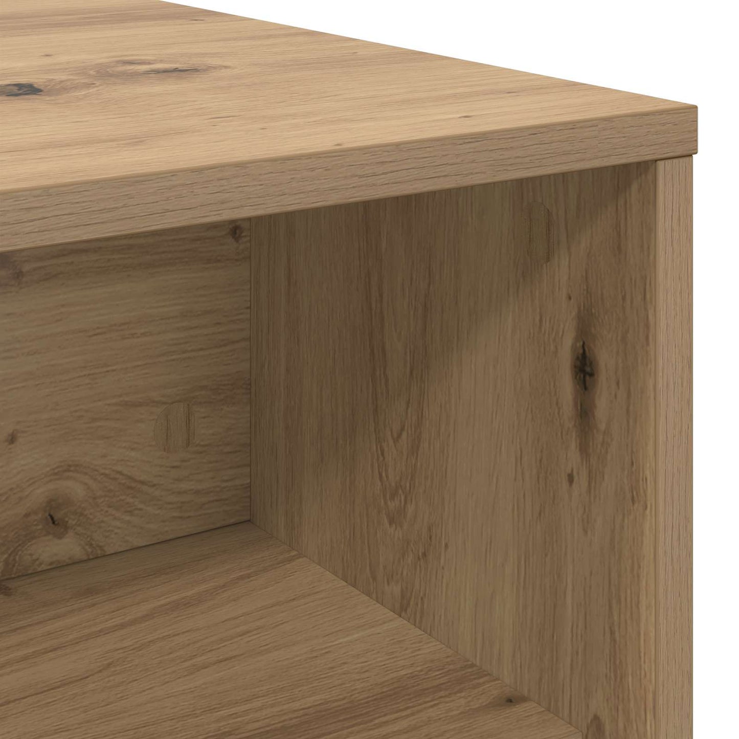 Salontafel Artisan Eiken 100 x 50 x 40 cm Bewerkt hout is nu te koop bij PeponiXL, paradijselijk wonen!