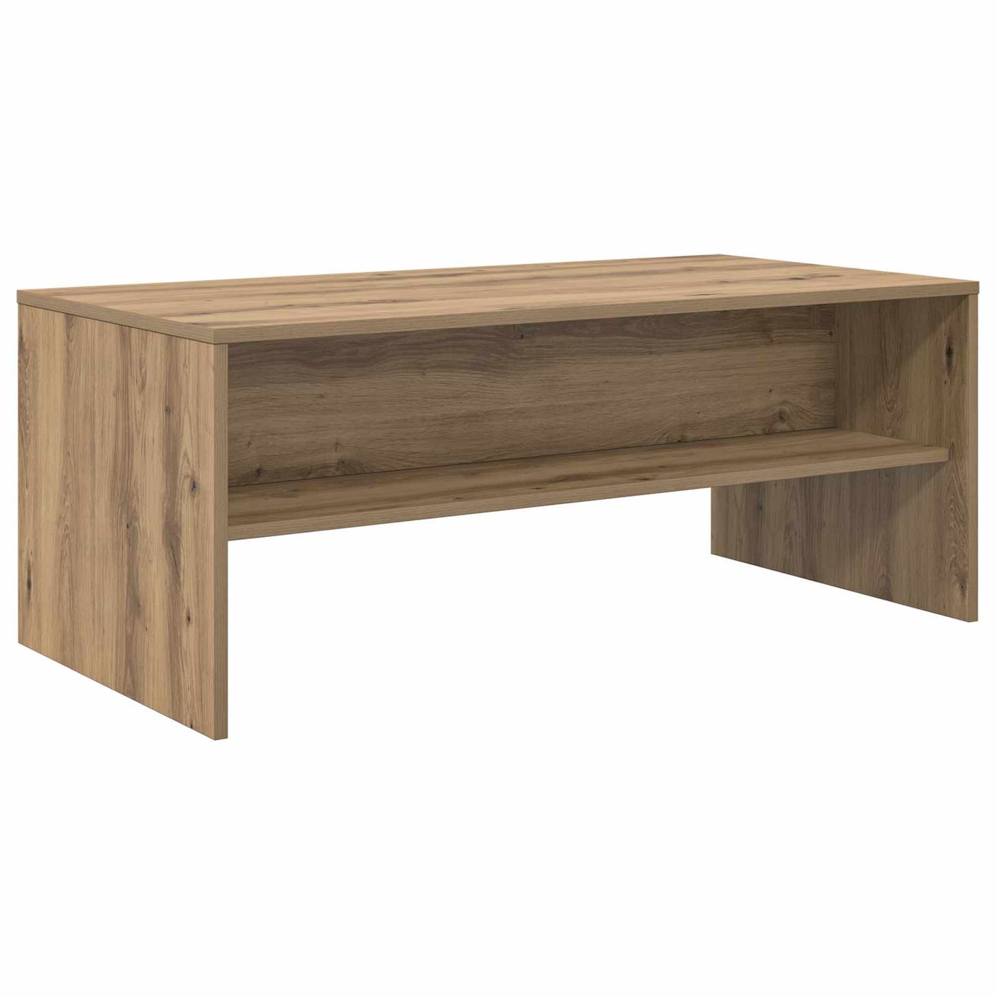 Salontafel Artisan Eiken 100 x 50 x 40 cm Bewerkt hout is nu te koop bij PeponiXL, paradijselijk wonen!