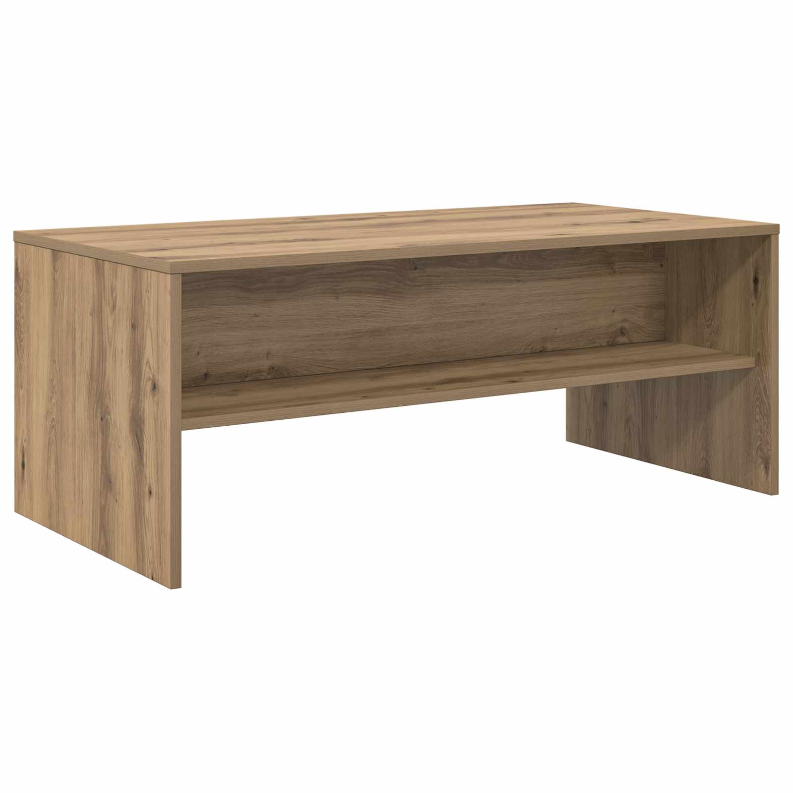 Salontafel Artisan Eiken 100 x 50 x 40 cm Bewerkt hout is nu te koop bij PeponiXL, paradijselijk wonen!