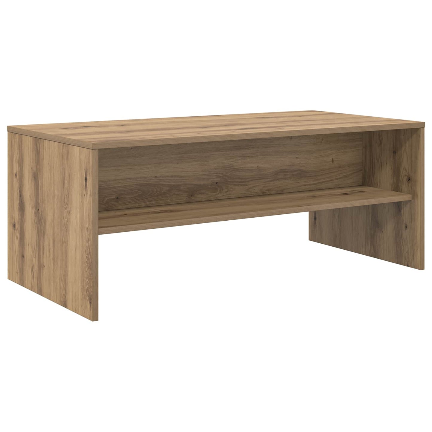 Salontafel Artisan Eiken 100 x 50 x 40 cm Bewerkt hout is nu te koop bij PeponiXL, paradijselijk wonen!