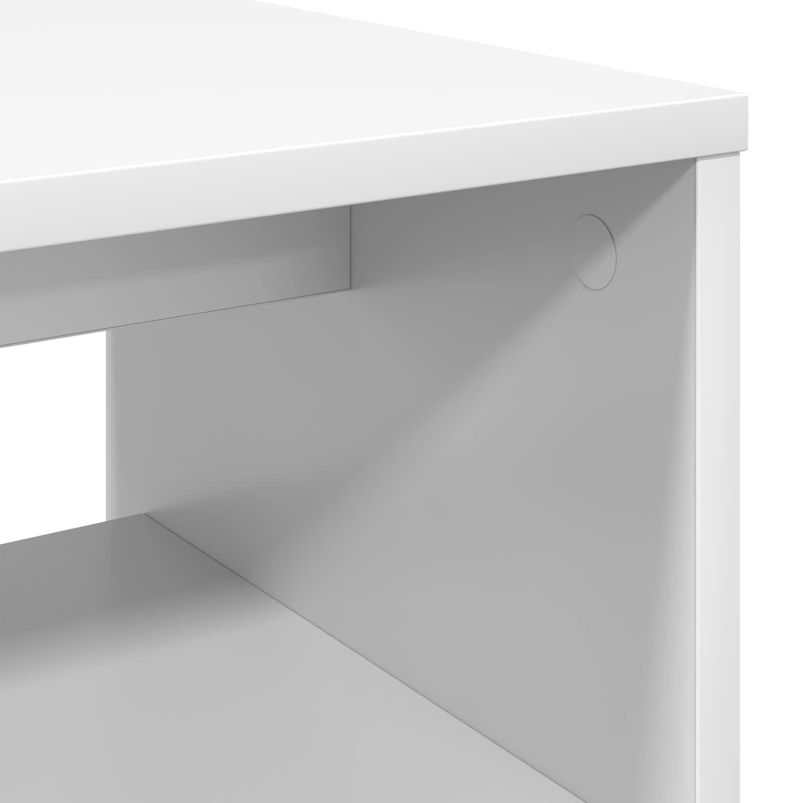 TV-kast Wit 60 x 35 x 40 cm Bewerkt hout is nu te koop bij PeponiXL, paradijselijk wonen!