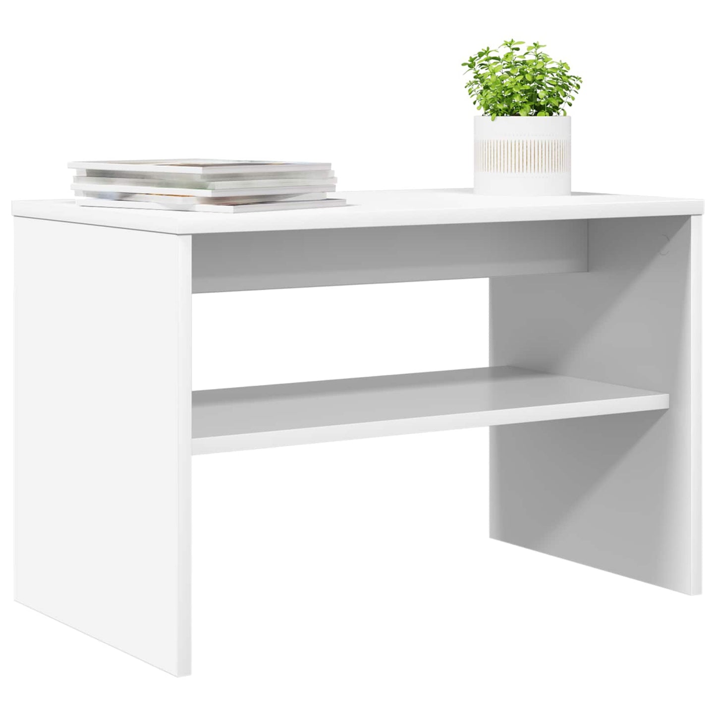 TV-kast Wit 60 x 35 x 40 cm Bewerkt hout is nu te koop bij PeponiXL, paradijselijk wonen!
