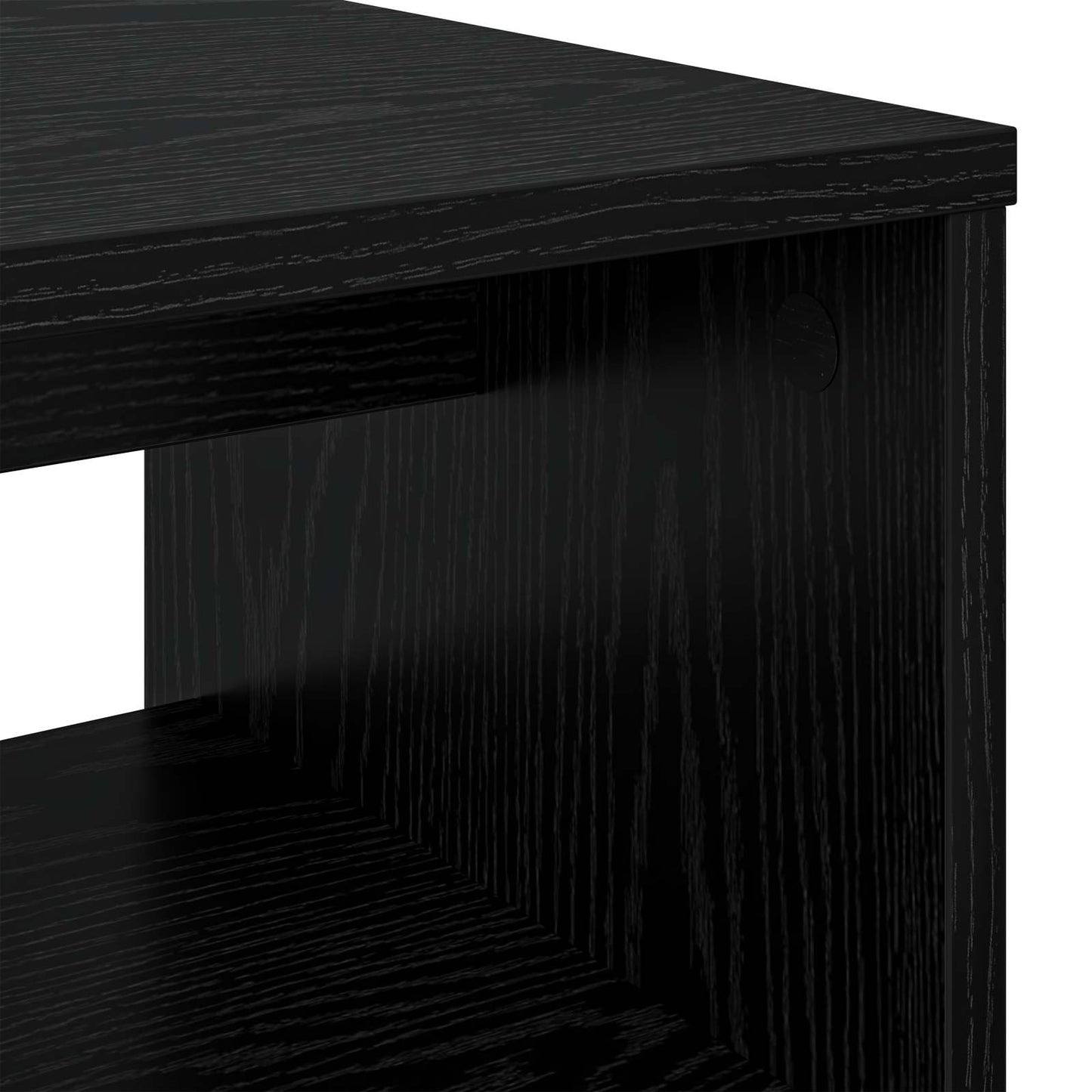 TV-kast Zwart Eiken 60 x 35 x 40 cm Bewerkt hout is nu te koop bij PeponiXL, paradijselijk wonen!