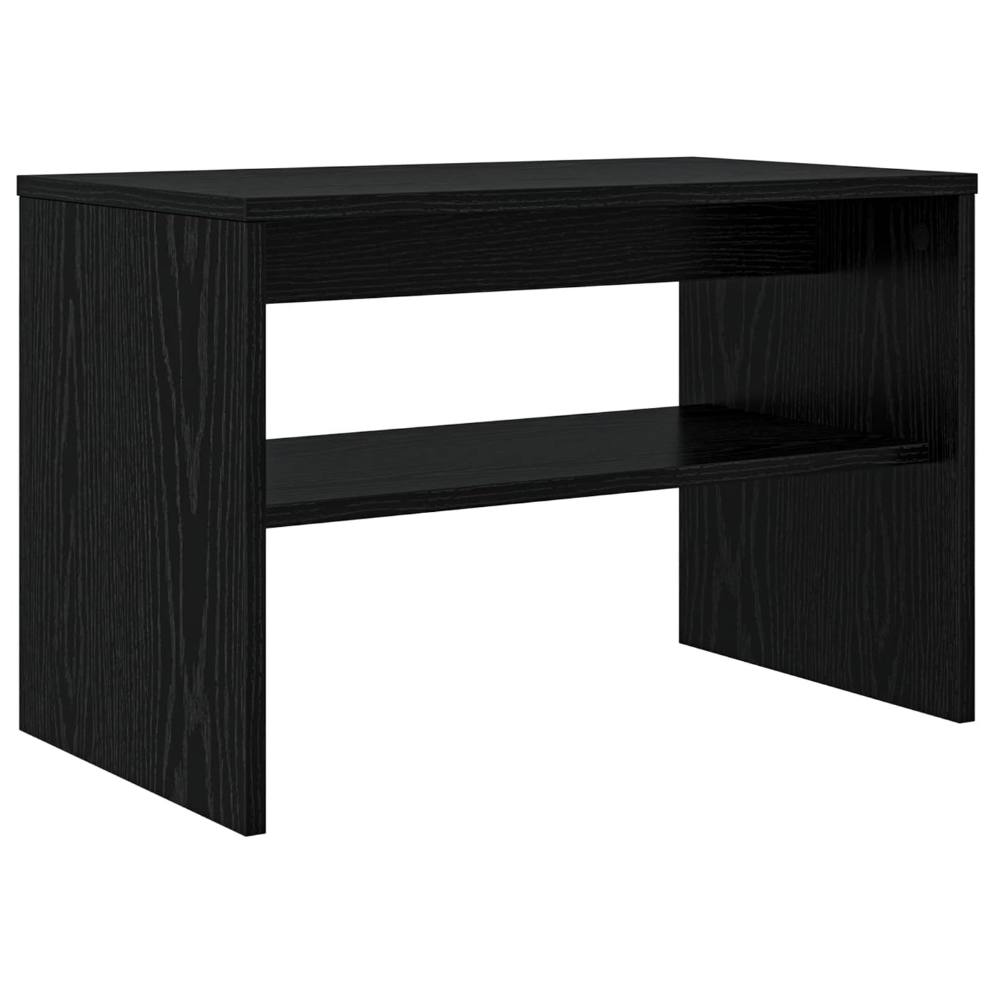 TV-kast Zwart Eiken 60 x 35 x 40 cm Bewerkt hout is nu te koop bij PeponiXL, paradijselijk wonen!