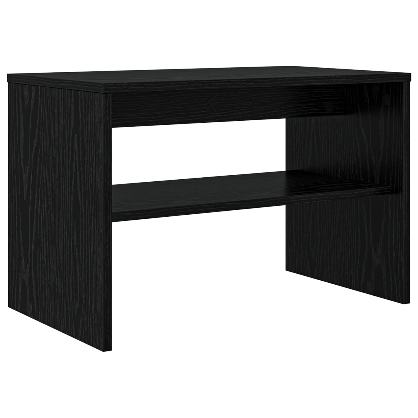 TV-kast Zwart Eiken 60 x 35 x 40 cm Bewerkt hout is nu te koop bij PeponiXL, paradijselijk wonen!