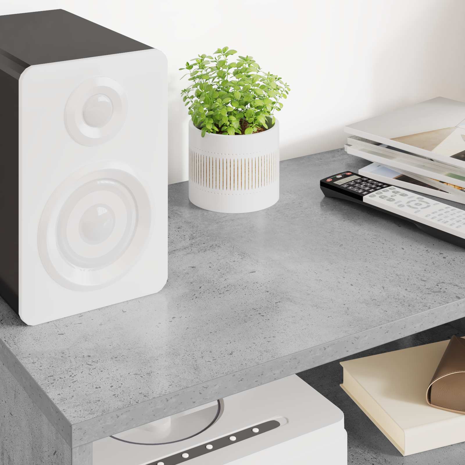 TV-kast Beton Grijs 60 x 35 x 40 cm Bewerkt hout is nu te koop bij PeponiXL, paradijselijk wonen!