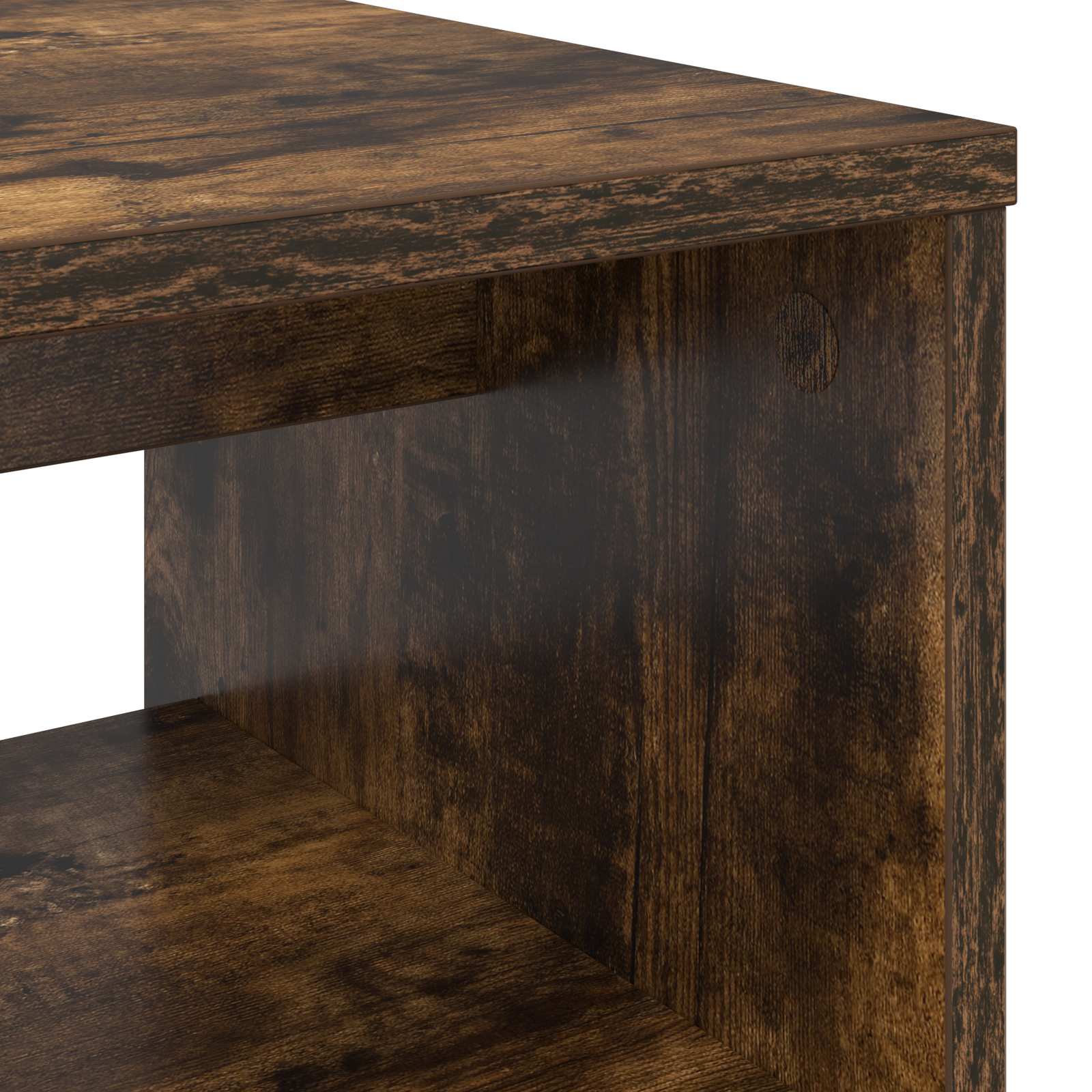 TV-kast Gerookt eiken 60 x 35 x 40 cm Bewerkt hout is nu te koop bij PeponiXL, paradijselijk wonen!