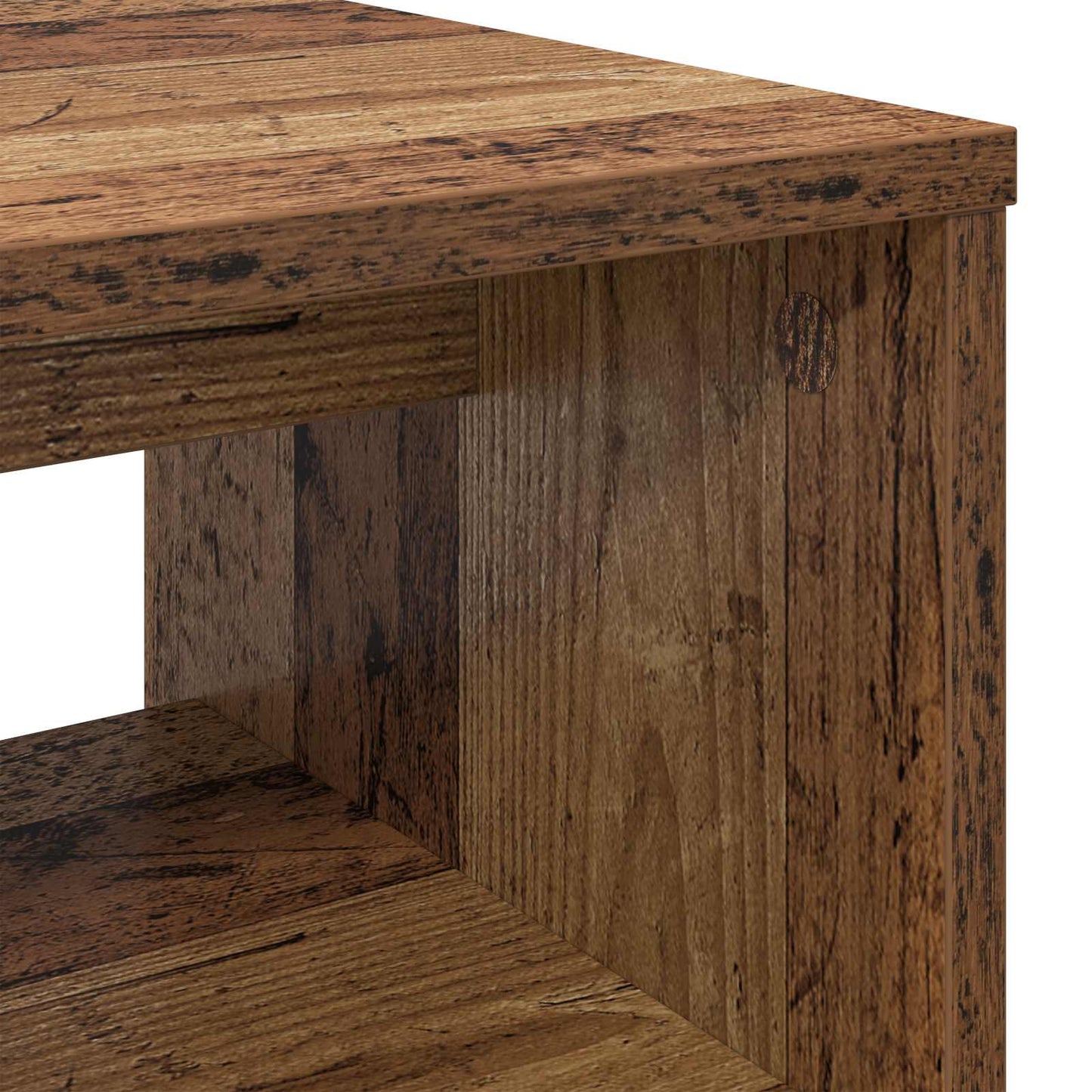 TV-kast Oudhout 60 x 35 x 40 cm Bewerkt hout is nu te koop bij PeponiXL, paradijselijk wonen!