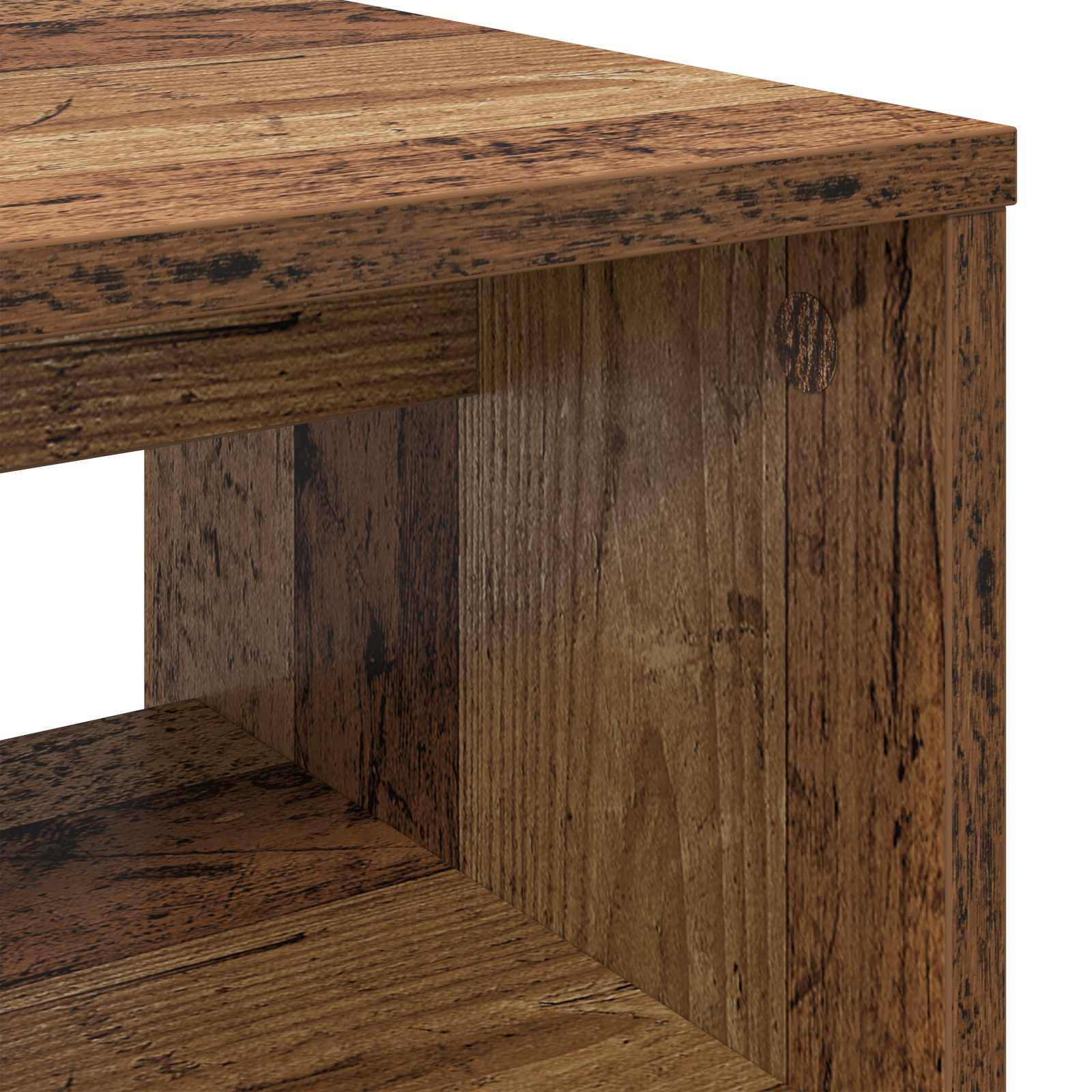 TV-kast Oudhout 60 x 35 x 40 cm Bewerkt hout is nu te koop bij PeponiXL, paradijselijk wonen!