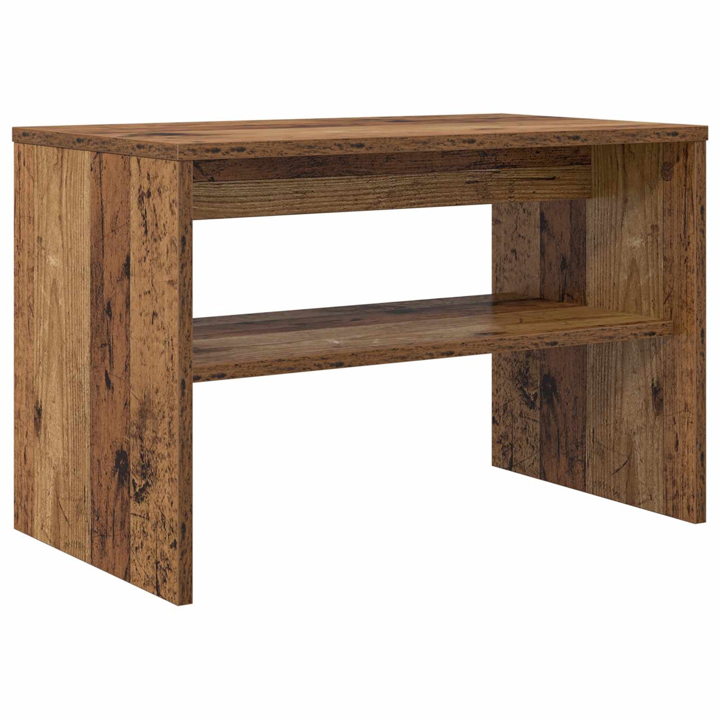 TV-kast Oudhout 60 x 35 x 40 cm Bewerkt hout is nu te koop bij PeponiXL, paradijselijk wonen!