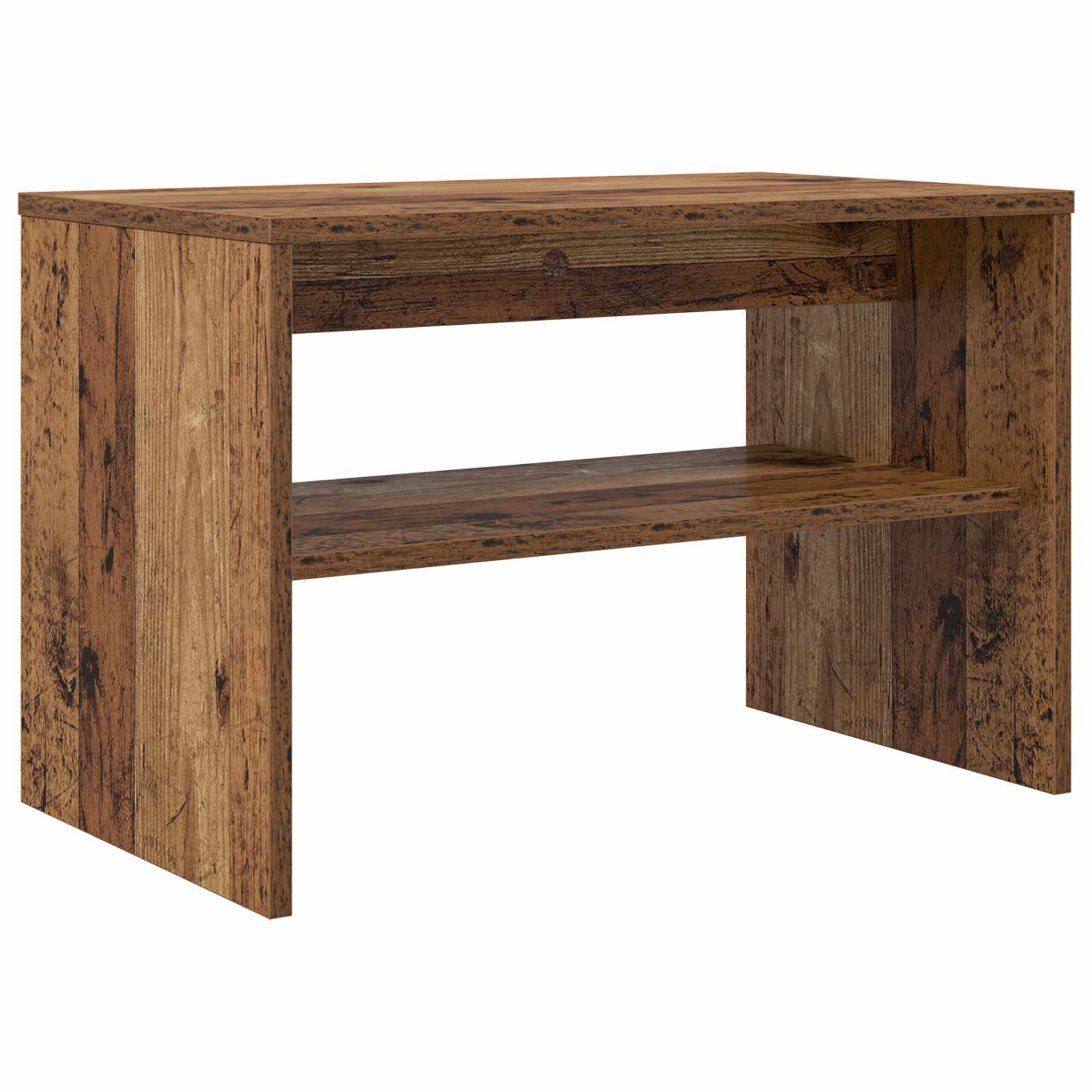 TV-kast Oudhout 60 x 35 x 40 cm Bewerkt hout is nu te koop bij PeponiXL, paradijselijk wonen!