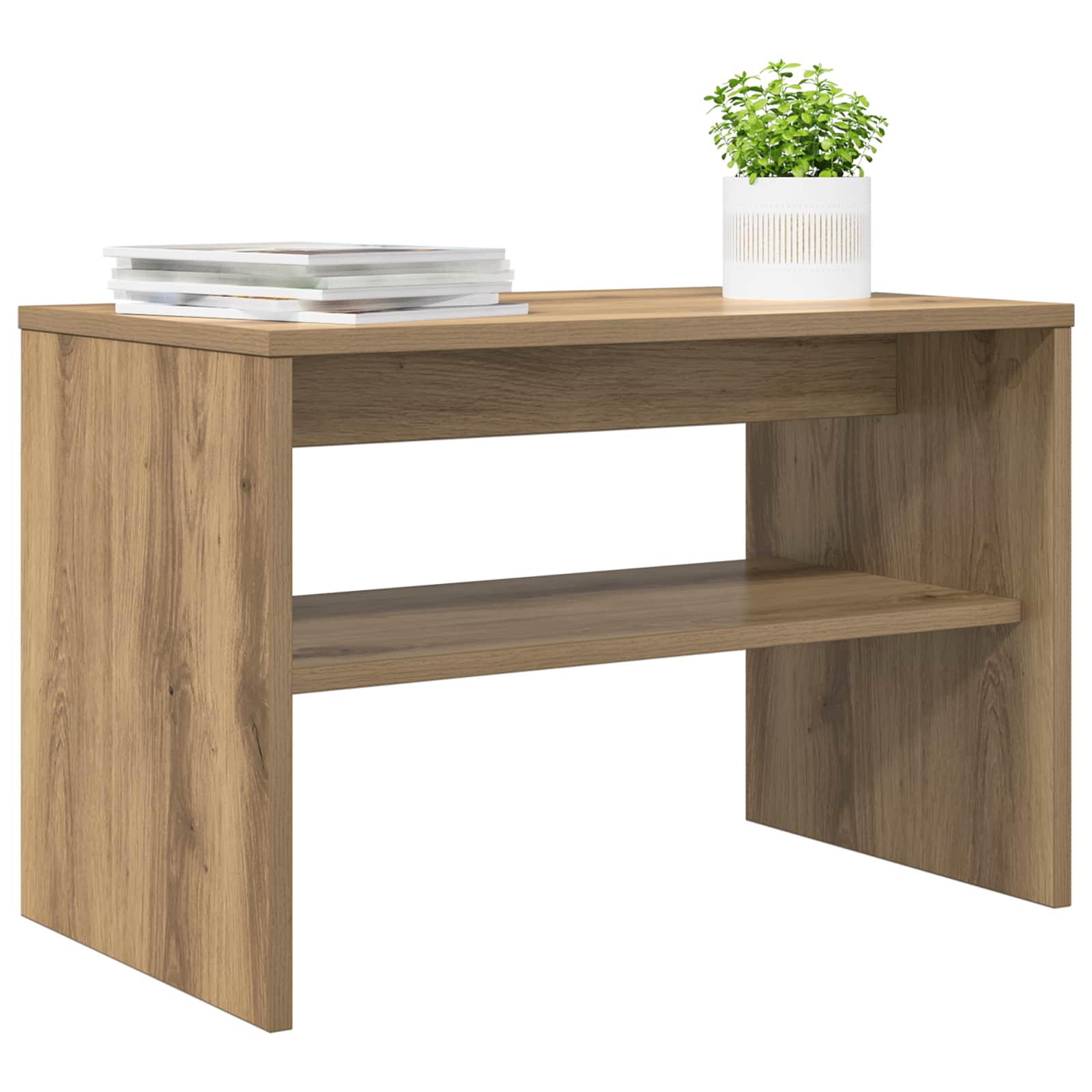 TV-kast Artisan Eiken 60 x 35 x 40 cm Bewerkt hout is nu te koop bij PeponiXL, paradijselijk wonen!