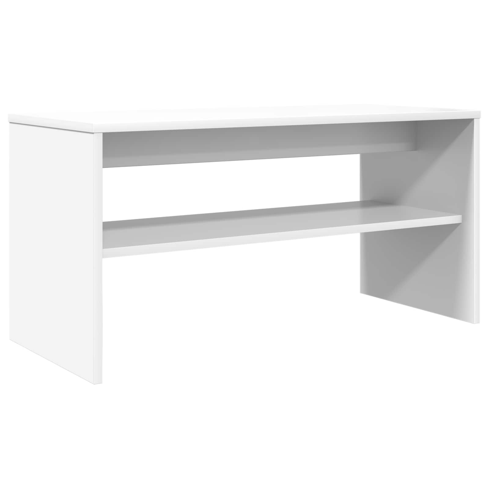 TV-kast Wit 80 x 35 x 40 cm Bewerkt hout is nu te koop bij PeponiXL, paradijselijk wonen!