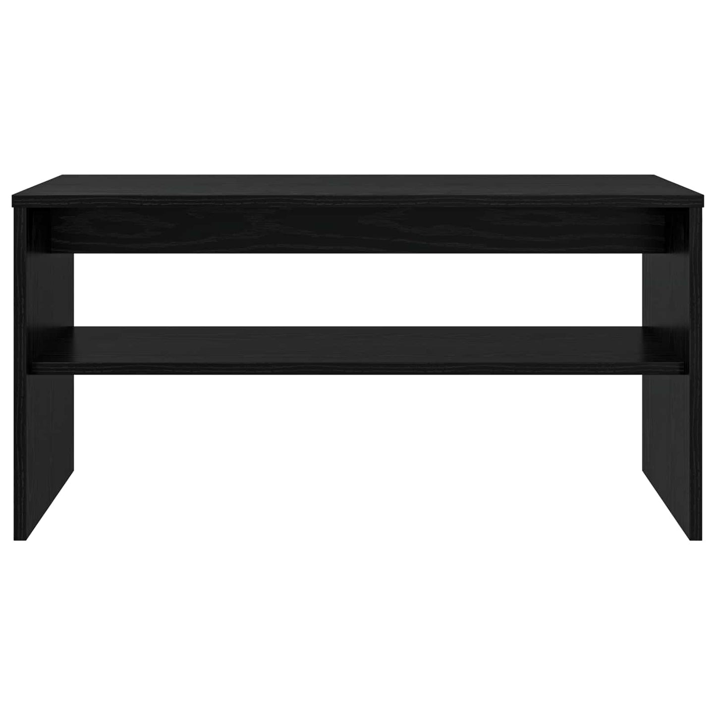 TV-kast Zwart Eiken 80 x 35 x 40 cm Bewerkt hout is nu te koop bij PeponiXL, paradijselijk wonen!