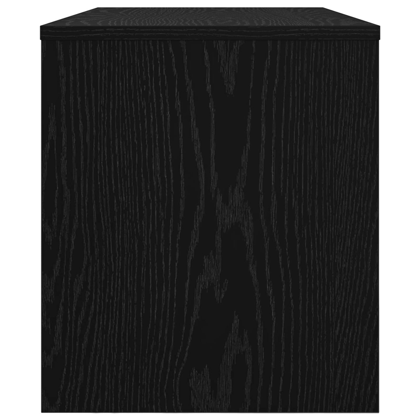 TV-kast Zwart Eiken 80 x 35 x 40 cm Bewerkt hout is nu te koop bij PeponiXL, paradijselijk wonen!