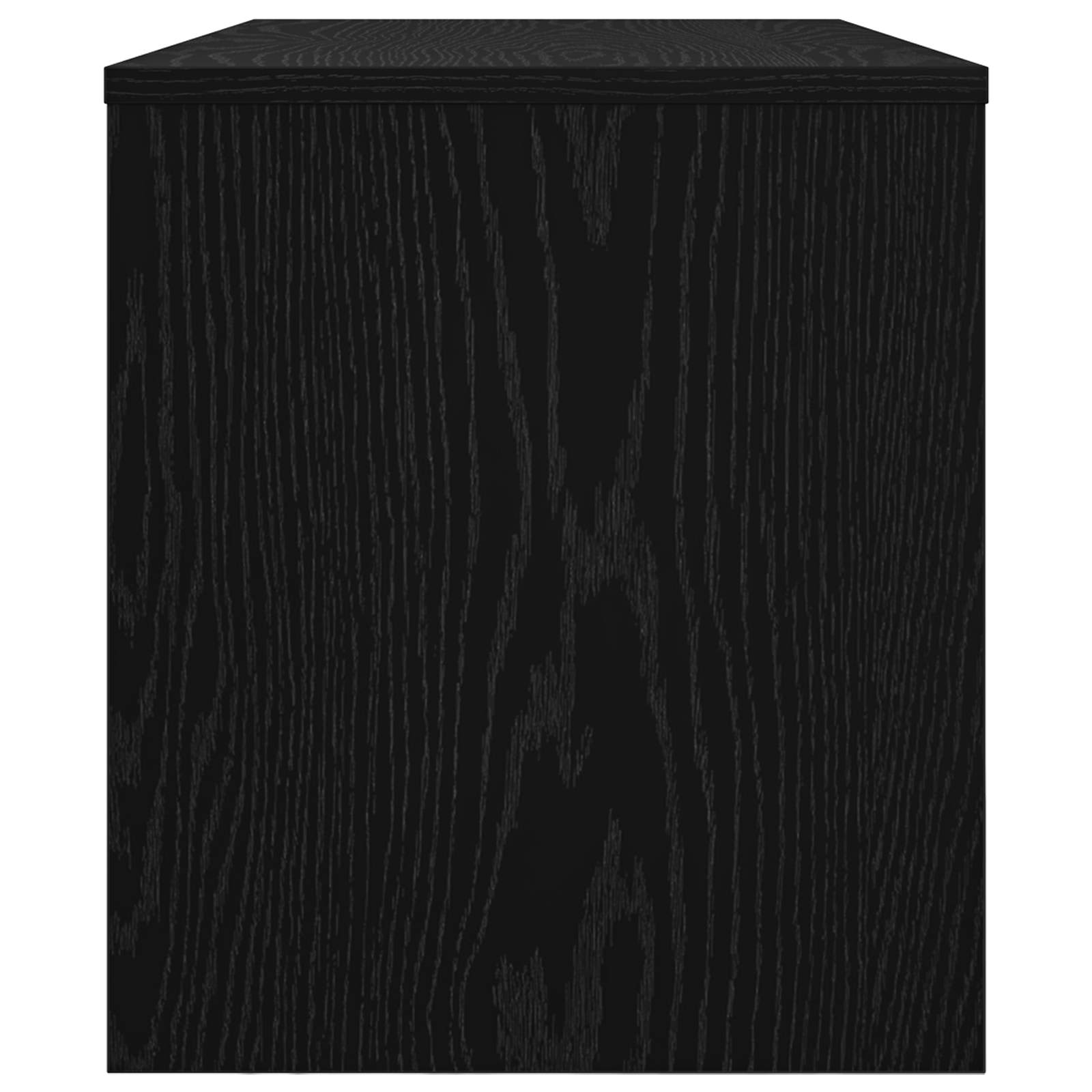 TV-kast Zwart Eiken 80 x 35 x 40 cm Bewerkt hout is nu te koop bij PeponiXL, paradijselijk wonen!