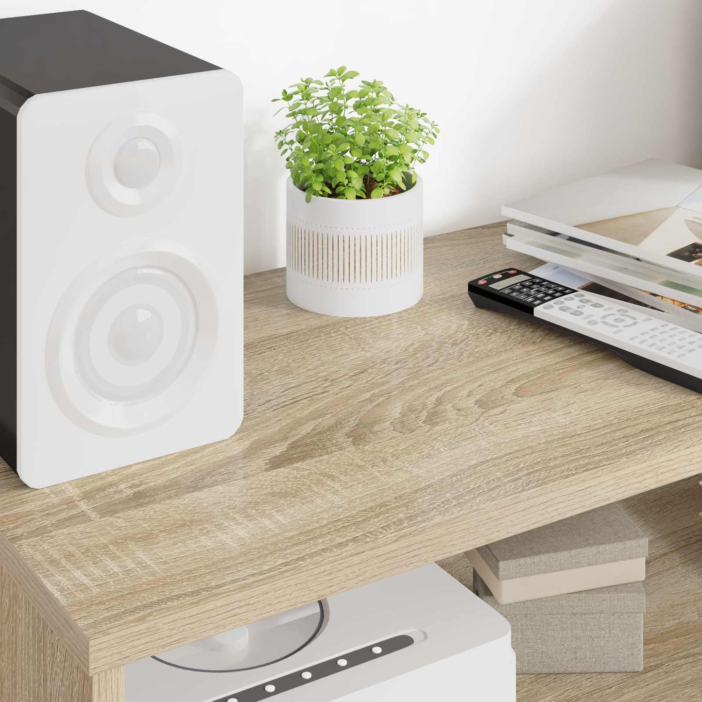 TV-kast Sonoma Eiken 80 x 35 x 40 cm Bewerkt hout is nu te koop bij PeponiXL, paradijselijk wonen!