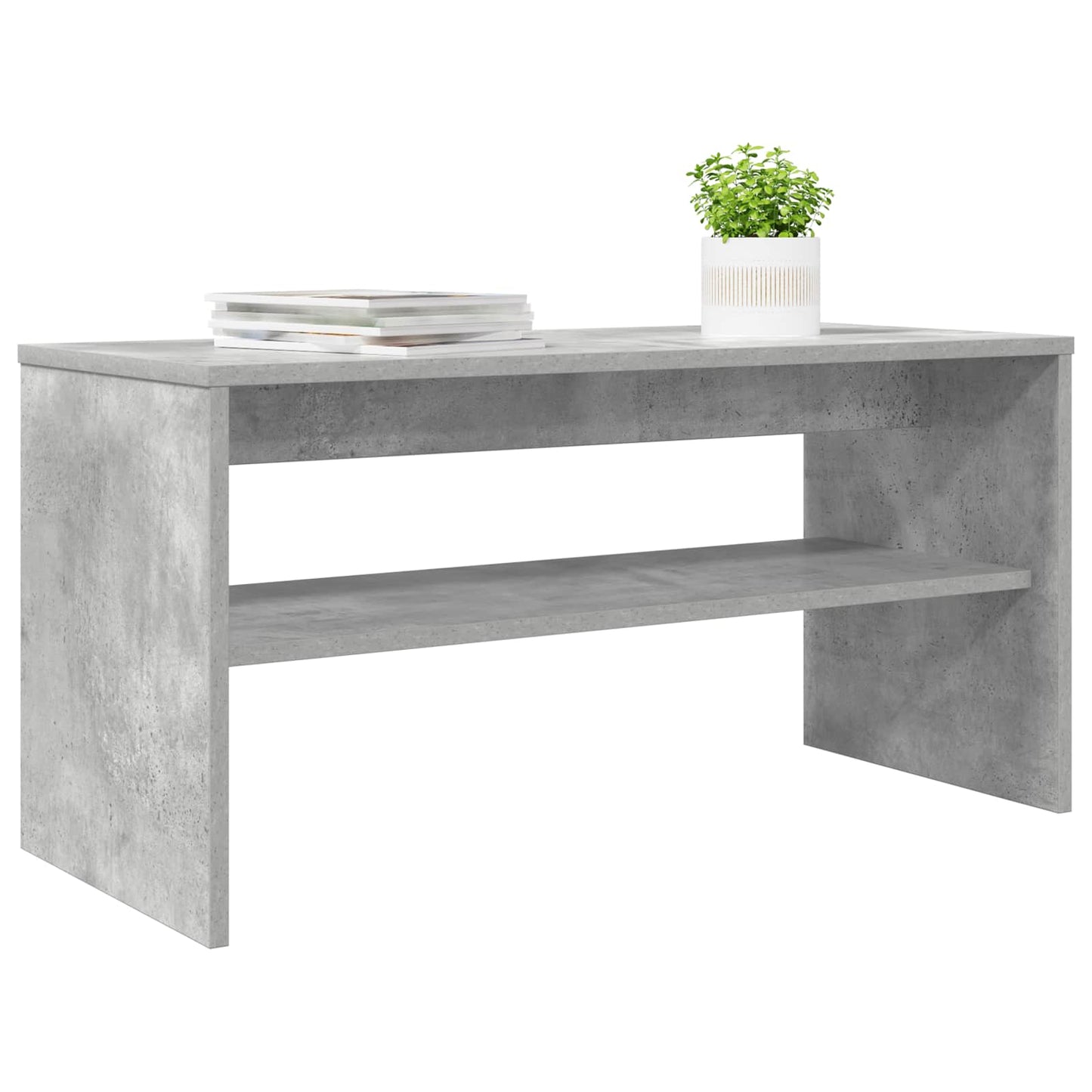TV-kast Beton Grijs 80 x 35 x 40 cm Bewerkt hout is nu te koop bij PeponiXL, paradijselijk wonen!