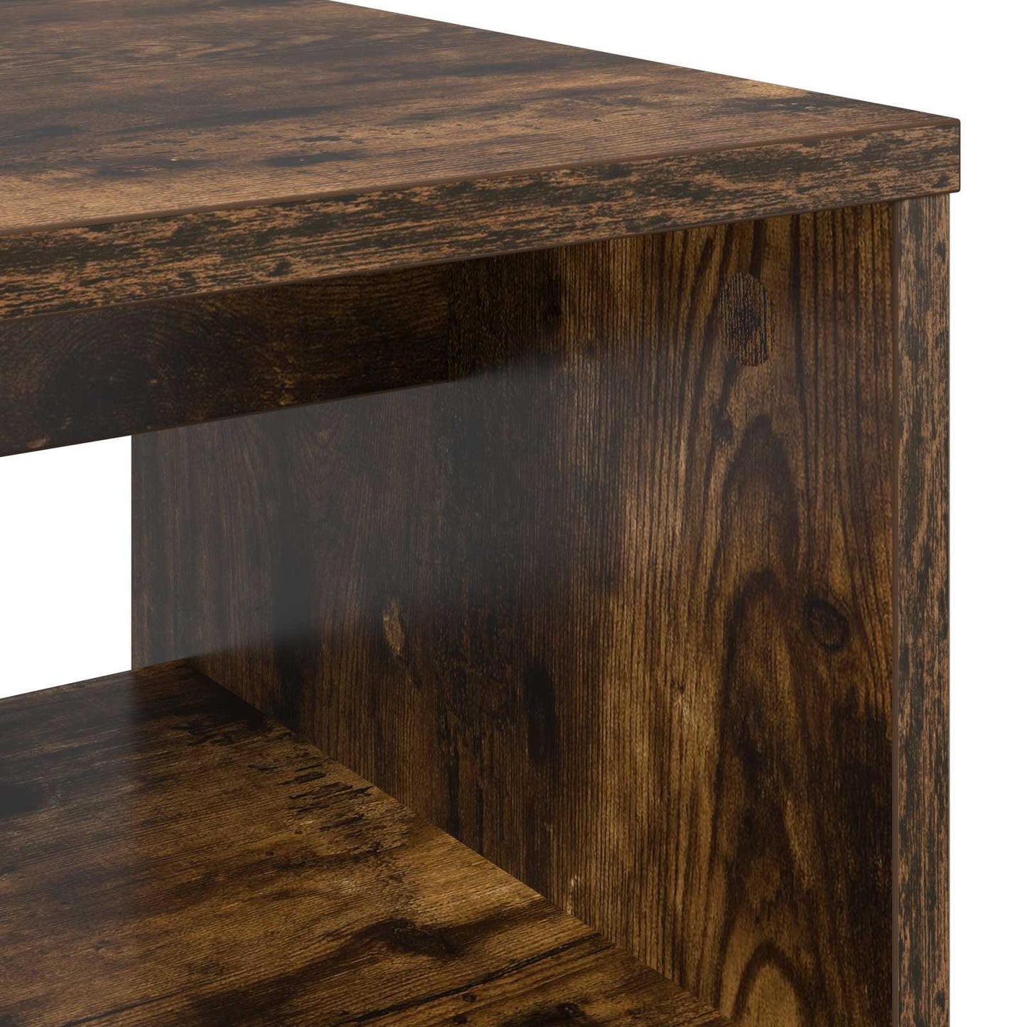 TV-kast Gerookt eiken 80 x 35 x 40 cm Bewerkt hout is nu te koop bij PeponiXL, paradijselijk wonen!