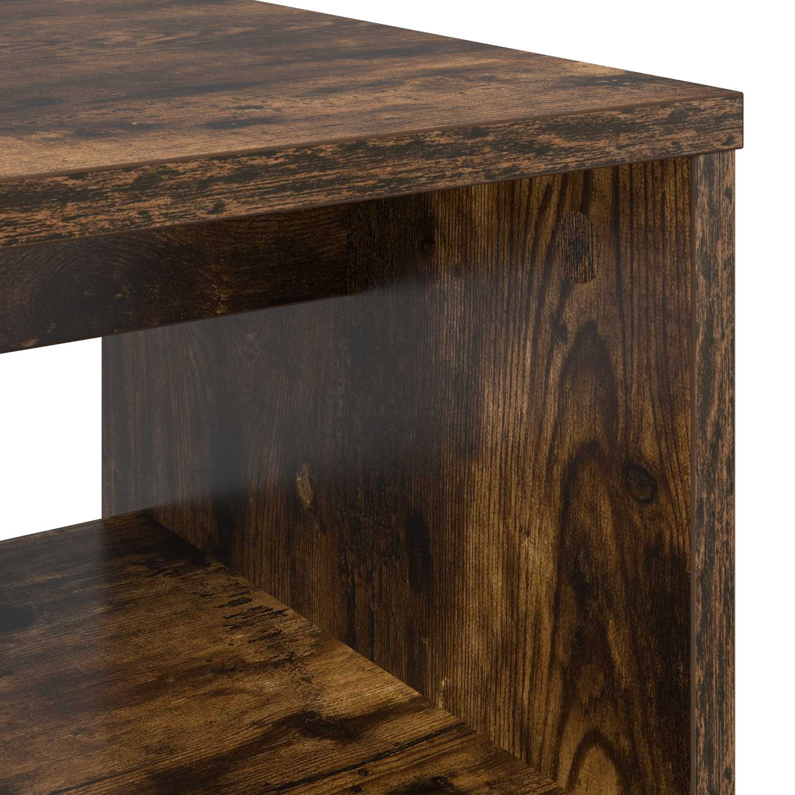 TV-kast Gerookt eiken 80 x 35 x 40 cm Bewerkt hout is nu te koop bij PeponiXL, paradijselijk wonen!