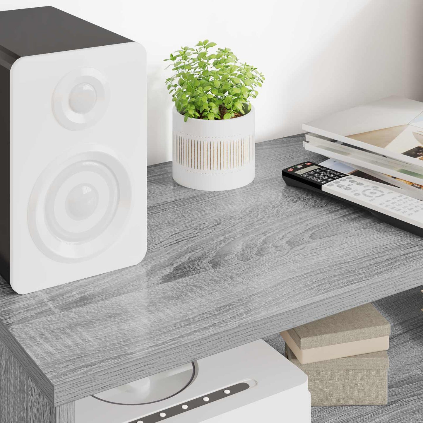 TV-kast Grijs Sonoma 80 x 35 x 40 cm Bewerkt hout is nu te koop bij PeponiXL, paradijselijk wonen!