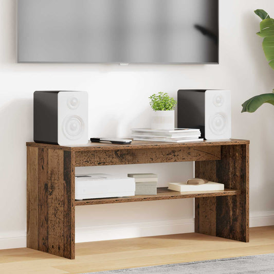 TV-kast Oudhout 80 x 35 x 40 cm Bewerkt hout is nu te koop bij PeponiXL, paradijselijk wonen!