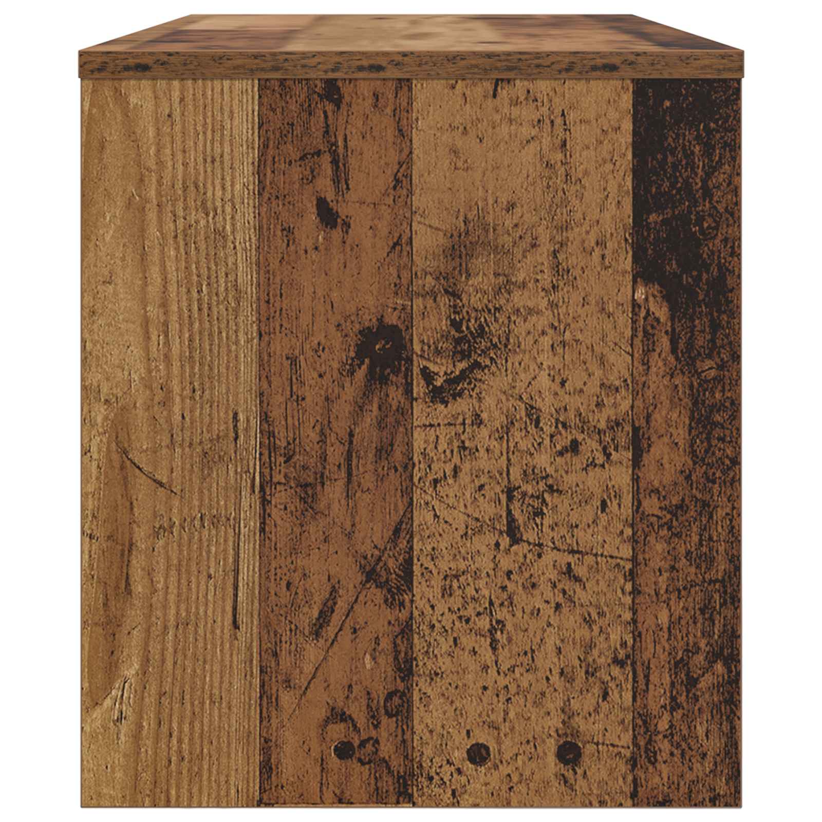 TV-kast Oudhout 80 x 35 x 40 cm Bewerkt hout is nu te koop bij PeponiXL, paradijselijk wonen!