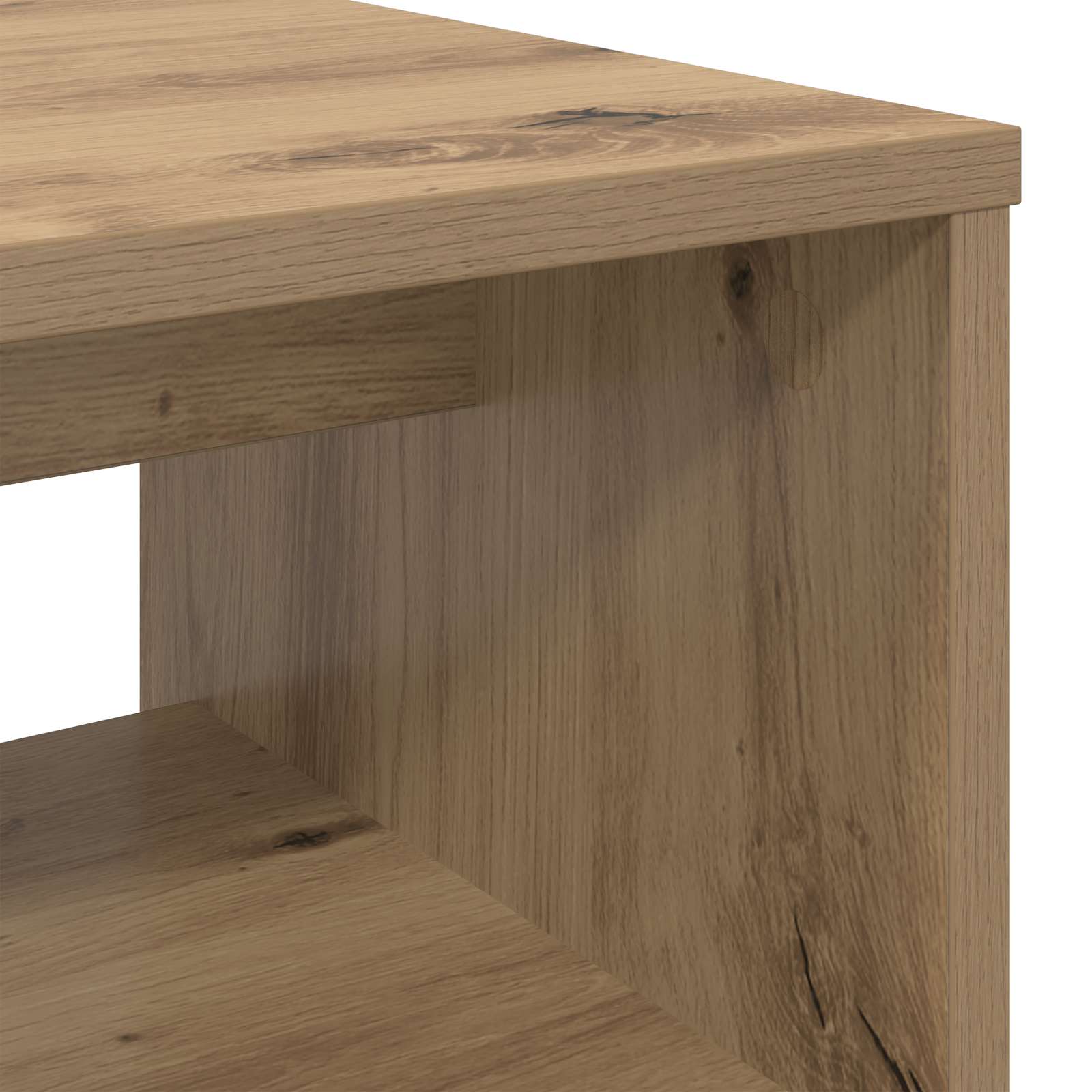 TV-kast Artisan Eiken 80 x 35 x 40 cm Bewerkt hout is nu te koop bij PeponiXL, paradijselijk wonen!