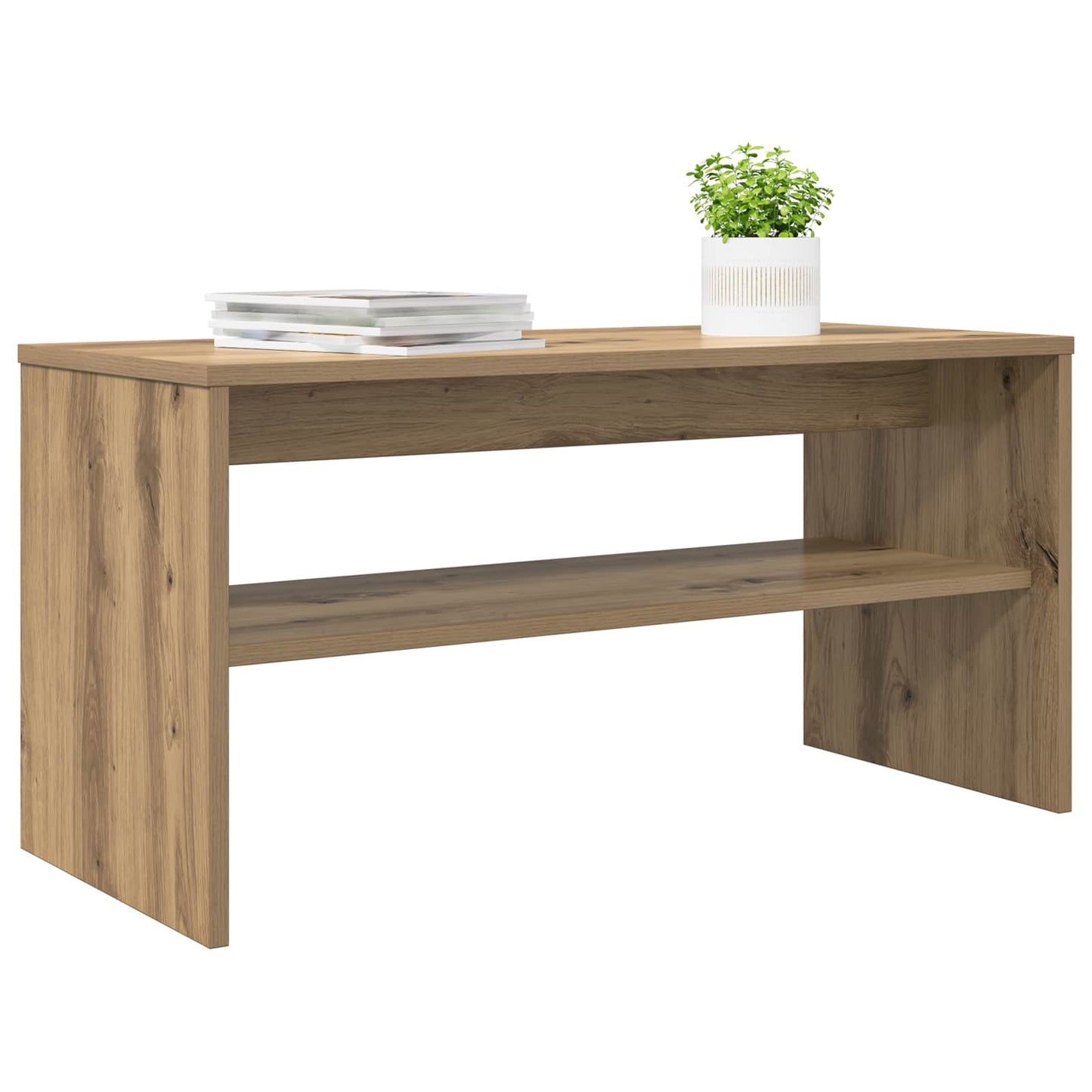 TV-kast Artisan Eiken 80 x 35 x 40 cm Bewerkt hout is nu te koop bij PeponiXL, paradijselijk wonen!