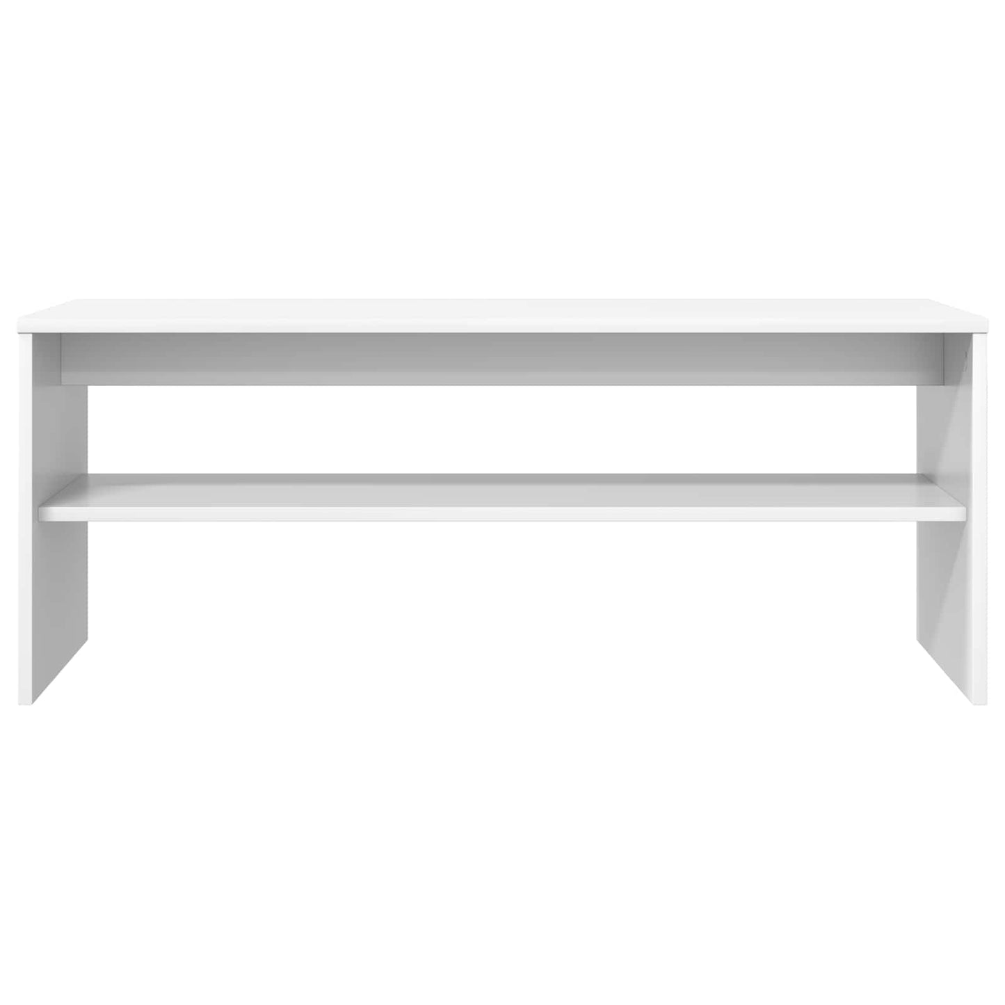TV-kast Wit 100 x 35 x 40 cm Bewerkt hout is nu te koop bij PeponiXL, paradijselijk wonen!