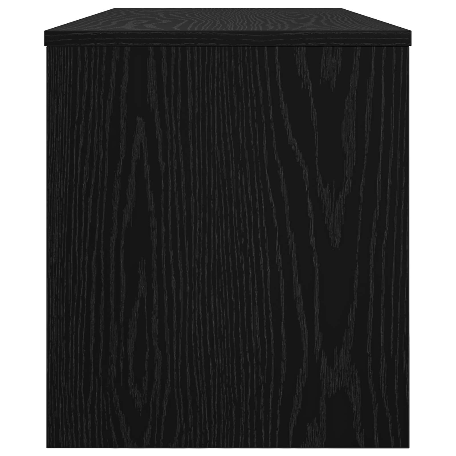 TV-kast Zwart Eiken 100 x 35 x 40 cm Bewerkt hout is nu te koop bij PeponiXL, paradijselijk wonen!