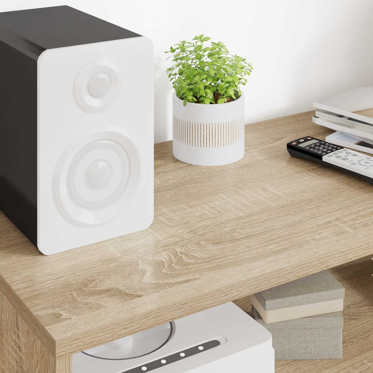 TV-kast Sonoma Eiken 100 x 35 x 40 cm Bewerkt hout is nu te koop bij PeponiXL, paradijselijk wonen!