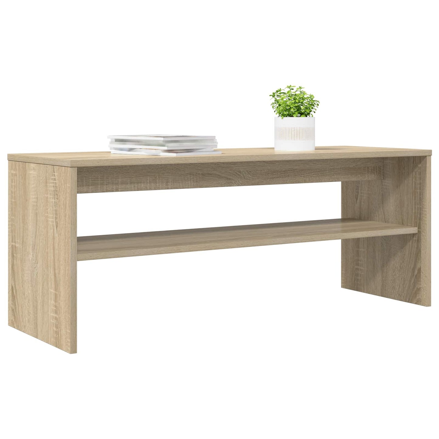 TV-kast Sonoma Eiken 100 x 35 x 40 cm Bewerkt hout is nu te koop bij PeponiXL, paradijselijk wonen!