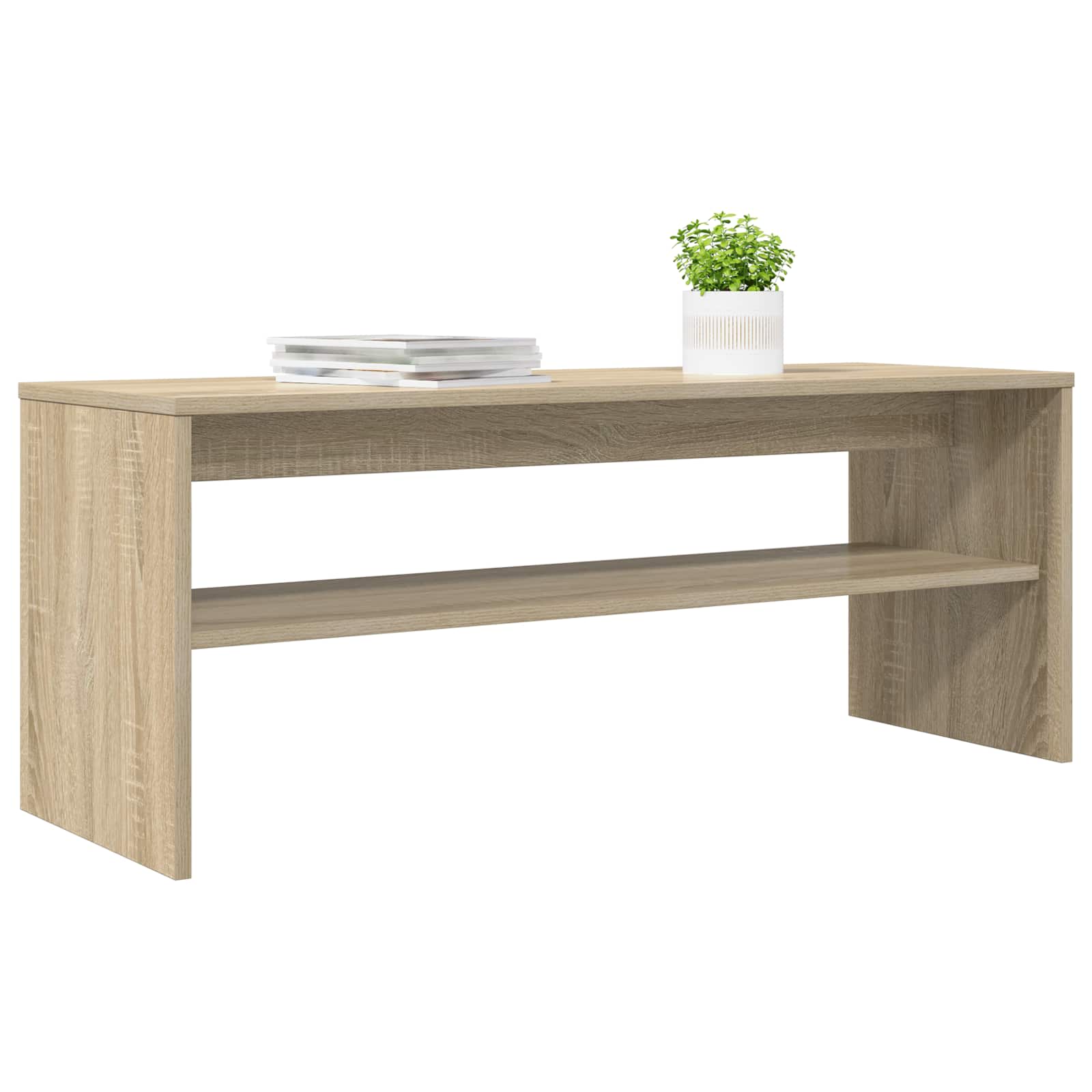 TV-kast Sonoma Eiken 100 x 35 x 40 cm Bewerkt hout is nu te koop bij PeponiXL, paradijselijk wonen!