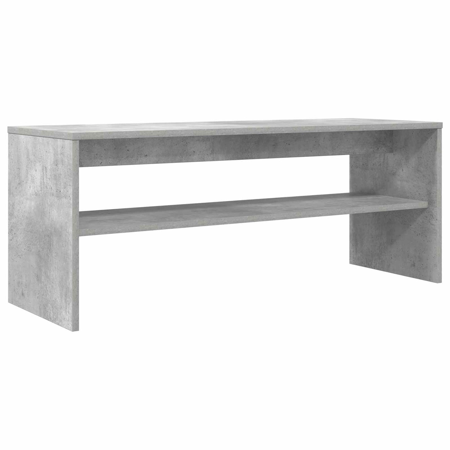 TV-kast Beton Grijs 100 x 35 x 40 cm Bewerkt hout is nu te koop bij PeponiXL, paradijselijk wonen!