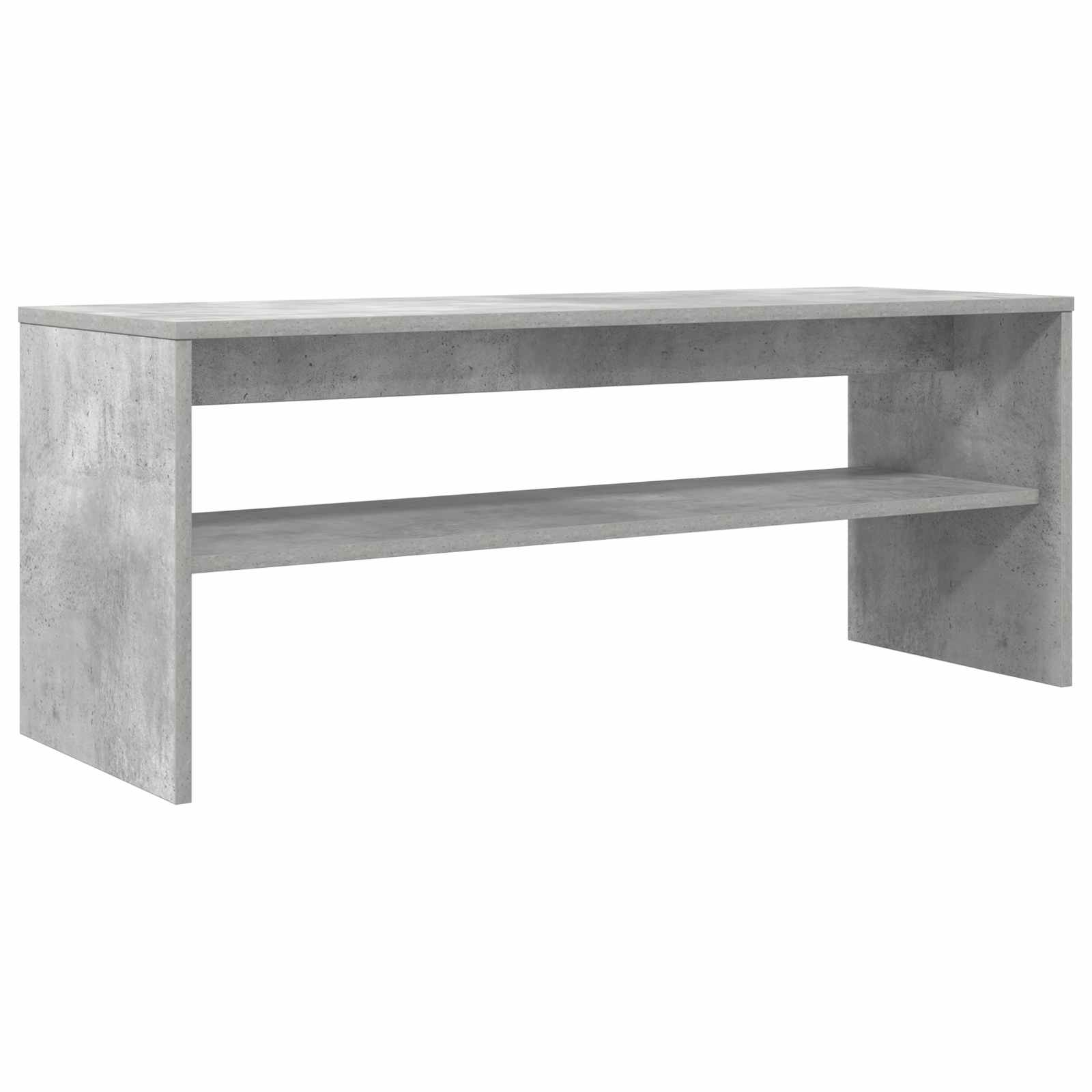TV-kast Beton Grijs 100 x 35 x 40 cm Bewerkt hout is nu te koop bij PeponiXL, paradijselijk wonen!