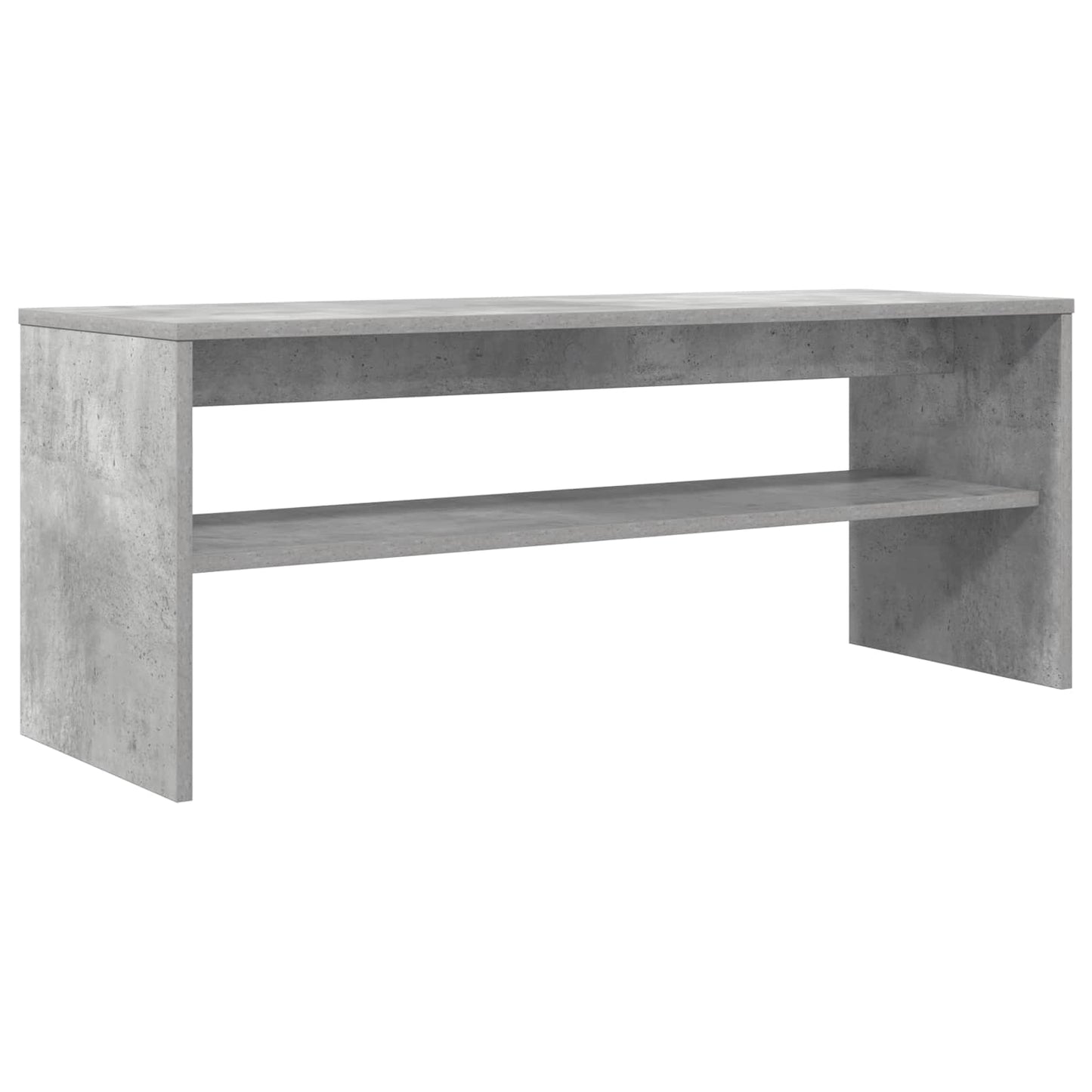 TV-kast Beton Grijs 100 x 35 x 40 cm Bewerkt hout is nu te koop bij PeponiXL, paradijselijk wonen!