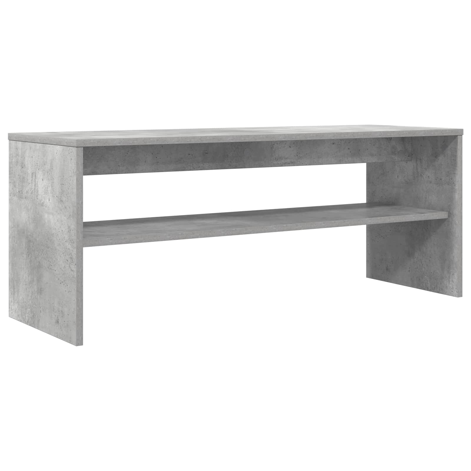 TV-kast Beton Grijs 100 x 35 x 40 cm Bewerkt hout is nu te koop bij PeponiXL, paradijselijk wonen!