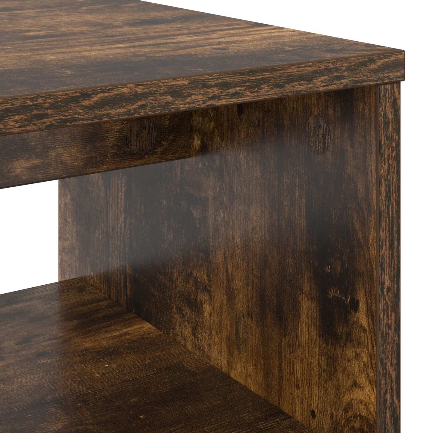 TV-kast Gerookt eiken 100 x 35 x 40 cm Bewerkt hout is nu te koop bij PeponiXL, paradijselijk wonen!