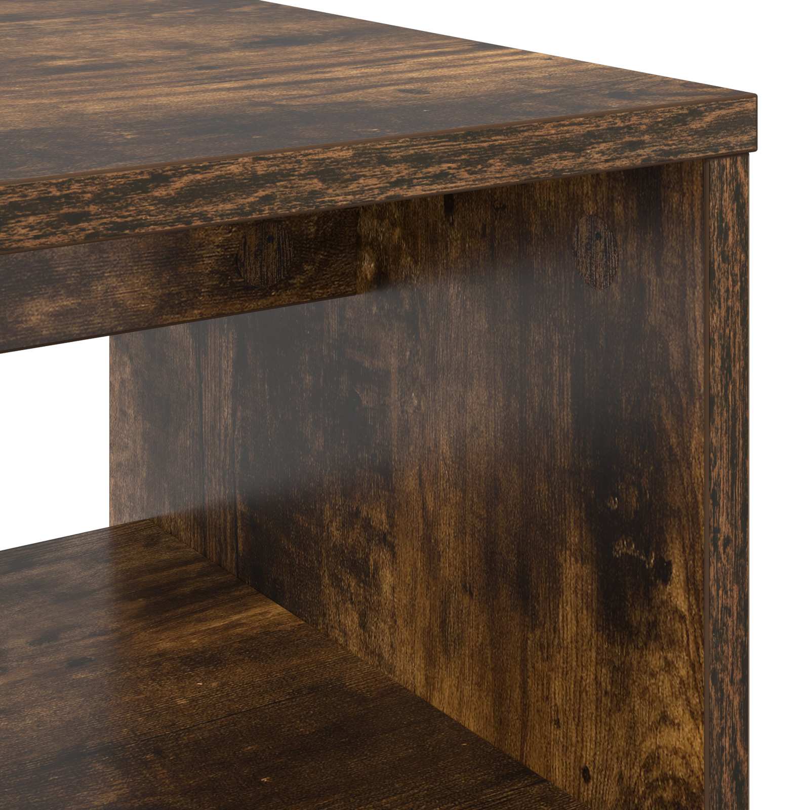 TV-kast Gerookt eiken 100 x 35 x 40 cm Bewerkt hout is nu te koop bij PeponiXL, paradijselijk wonen!