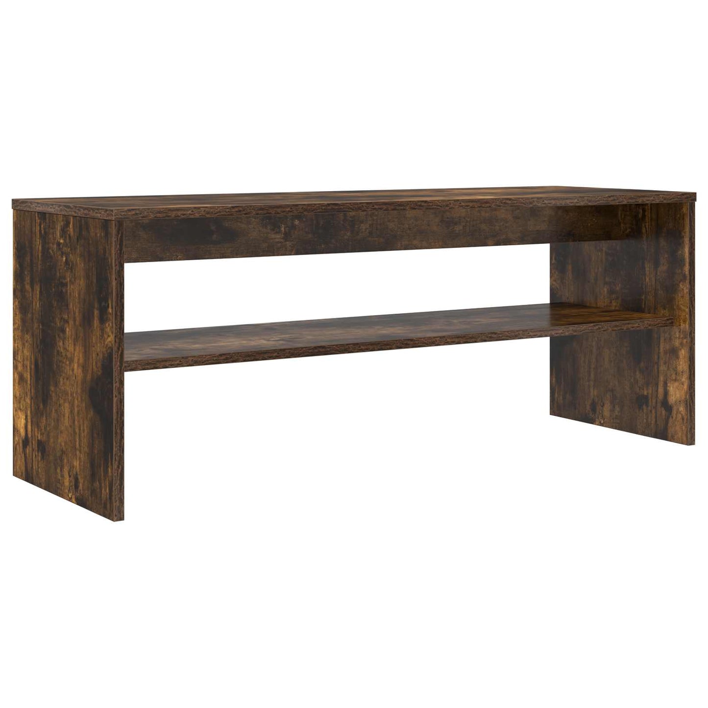 TV-kast Gerookt eiken 100 x 35 x 40 cm Bewerkt hout is nu te koop bij PeponiXL, paradijselijk wonen!