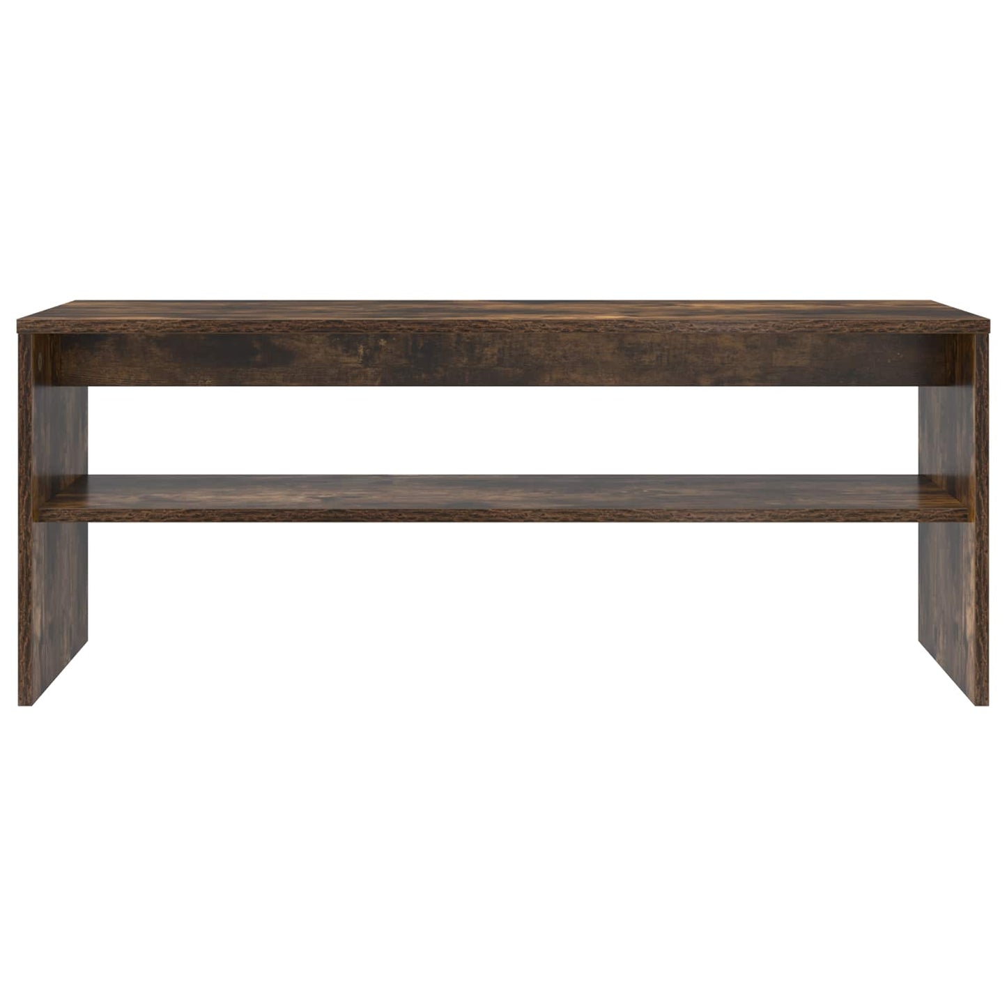 TV-kast Gerookt eiken 100 x 35 x 40 cm Bewerkt hout is nu te koop bij PeponiXL, paradijselijk wonen!