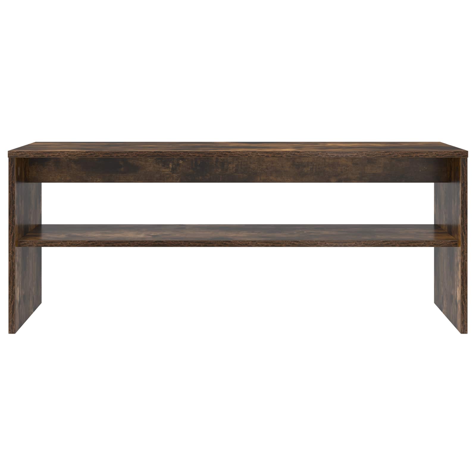 TV-kast Gerookt eiken 100 x 35 x 40 cm Bewerkt hout is nu te koop bij PeponiXL, paradijselijk wonen!