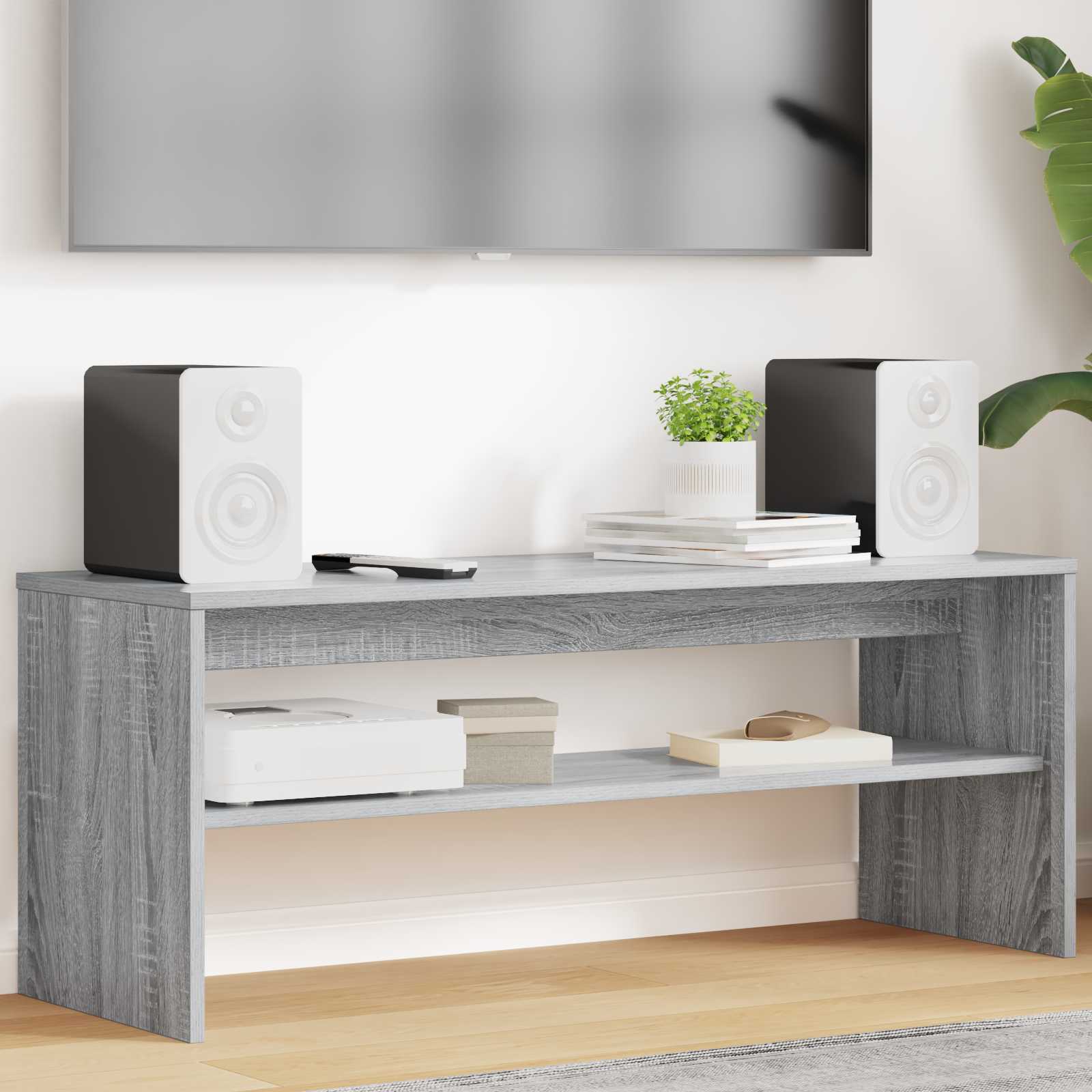 TV-kast Grijs Sonoma 100 x 35 x 40 cm Bewerkt hout is nu te koop bij PeponiXL, paradijselijk wonen!