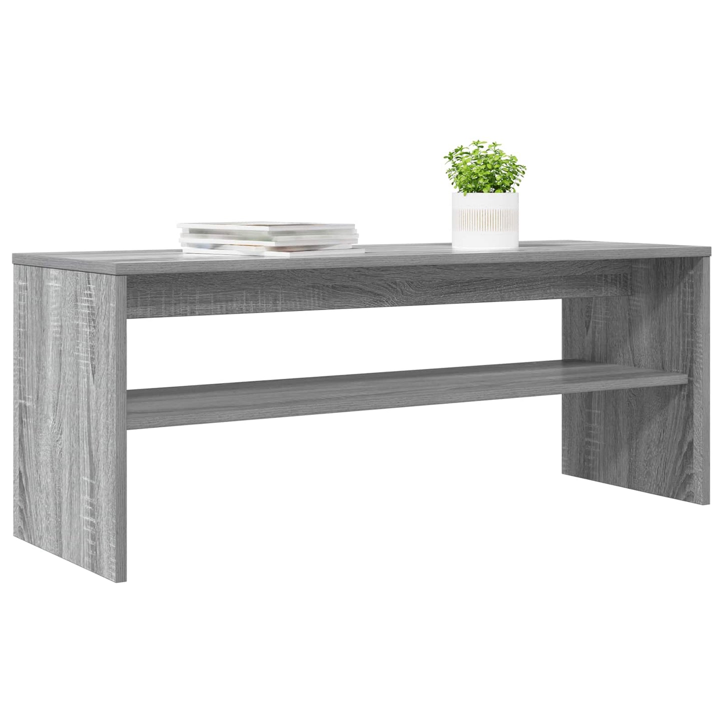 TV-kast Grijs Sonoma 100 x 35 x 40 cm Bewerkt hout is nu te koop bij PeponiXL, paradijselijk wonen!