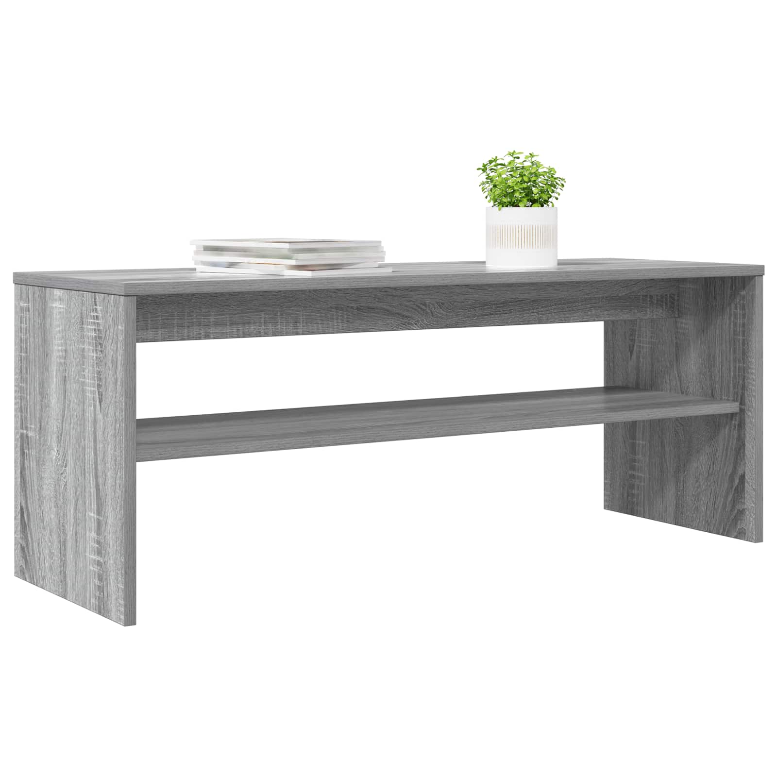 TV-kast Grijs Sonoma 100 x 35 x 40 cm Bewerkt hout is nu te koop bij PeponiXL, paradijselijk wonen!