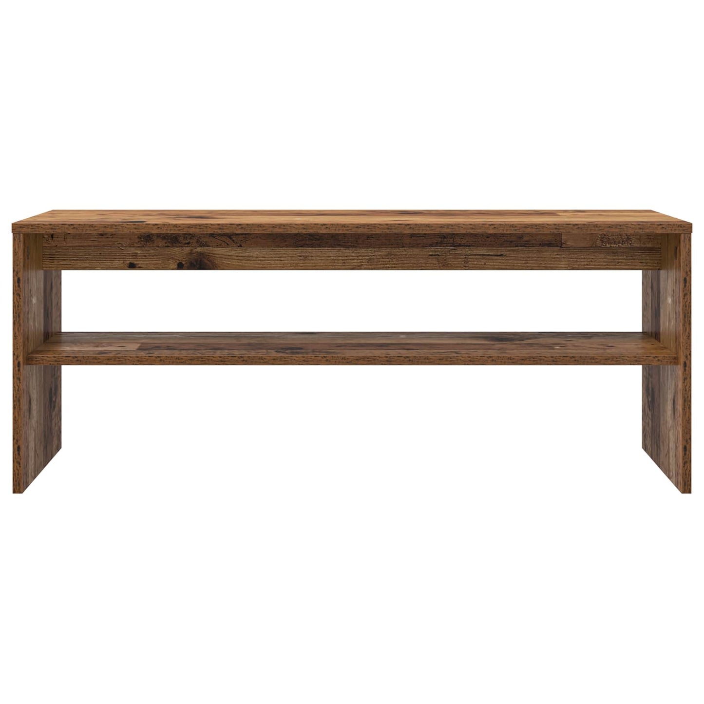 TV-kast Oudhout 100 x 35 x 40 cm Bewerkt hout is nu te koop bij PeponiXL, paradijselijk wonen!