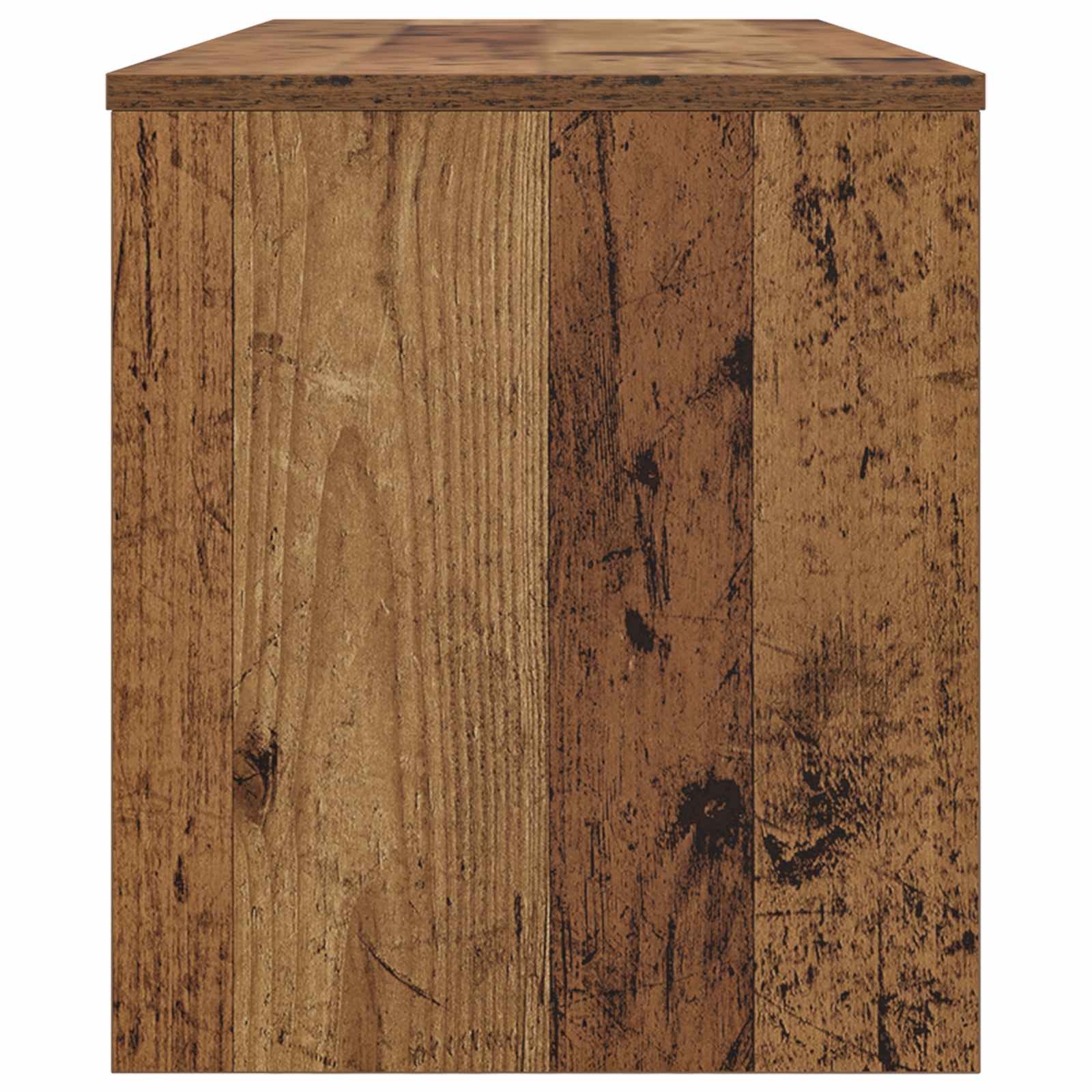 TV-kast Oudhout 100 x 35 x 40 cm Bewerkt hout is nu te koop bij PeponiXL, paradijselijk wonen!