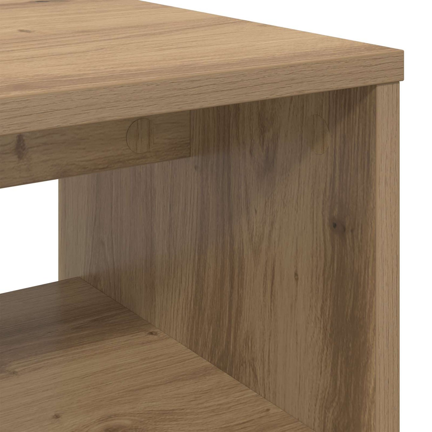 TV-kast Artisan Eiken 100 x 35 x 40 cm Bewerkt hout is nu te koop bij PeponiXL, paradijselijk wonen!